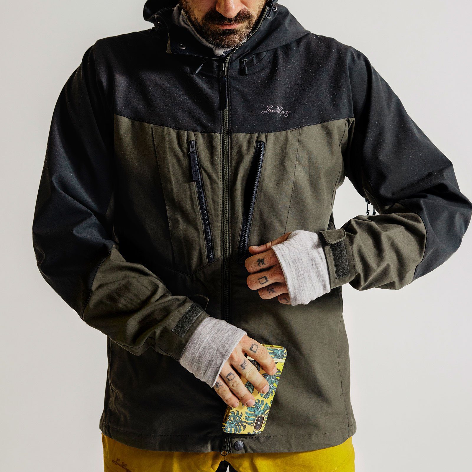 Lundhags Funktionsjacke Makke Pro Stretch-Hybrid Wanderjacke für alle Jahreszeiten