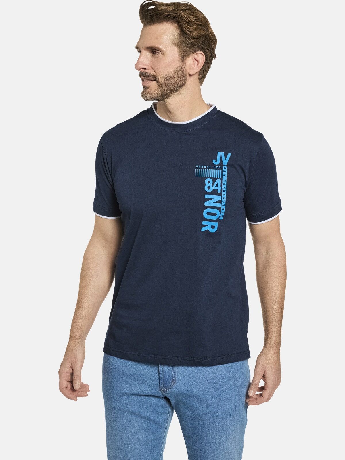 Jan Vanderstorm T-Shirt FLEMMING mit nordischem günstig online kaufen
