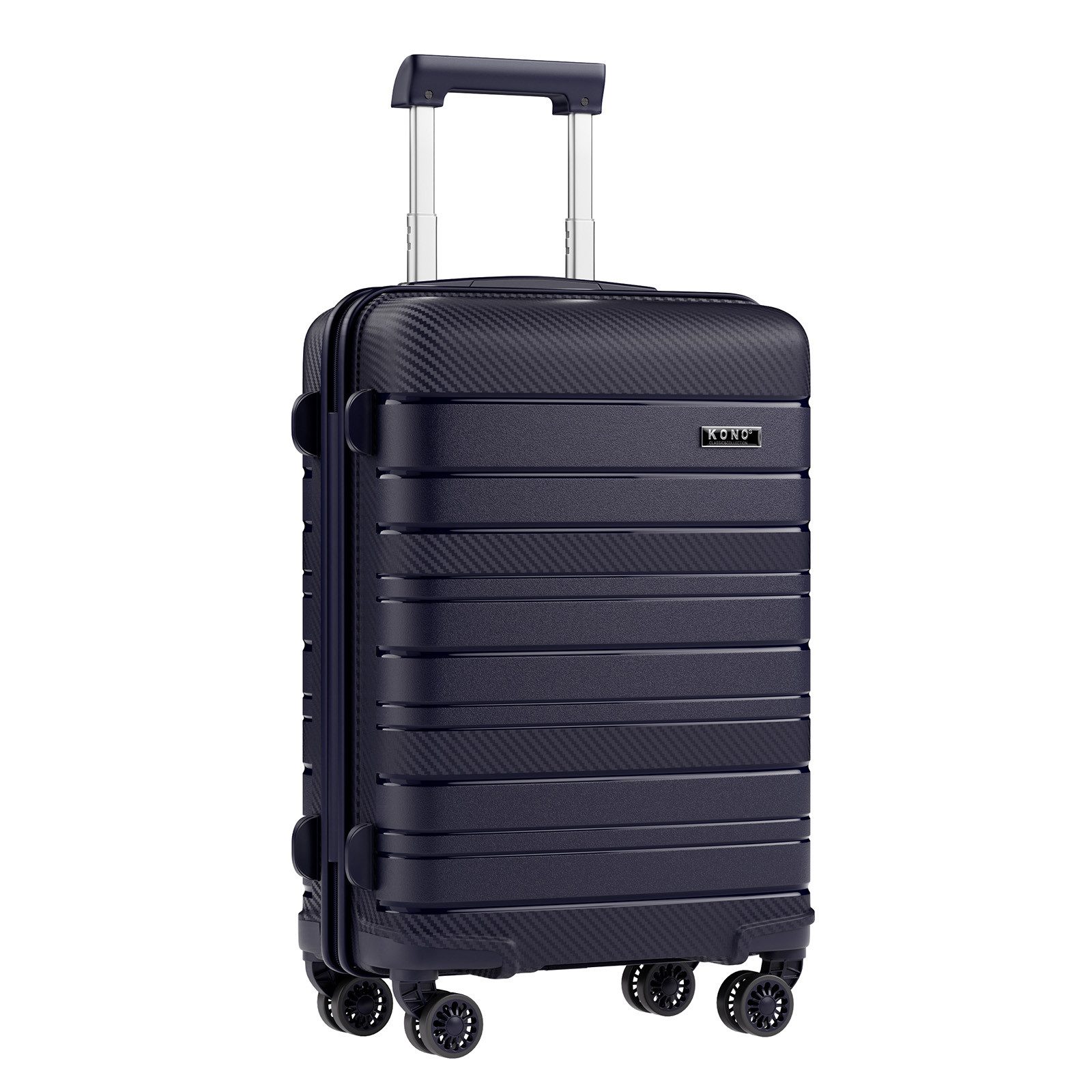 KONO Hartschalen-Trolley (20/24/28 Zoll), Leichter PP-Reisekoffer mit TSA-Schloss