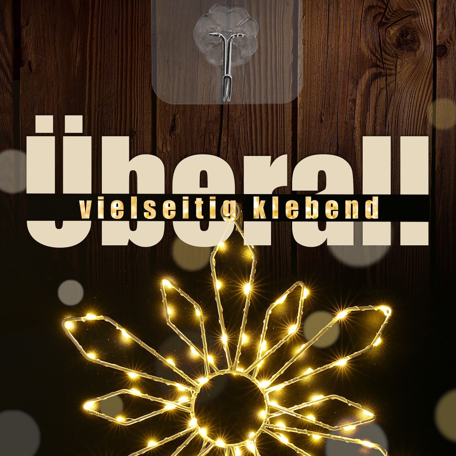 Elegear LED-Lichterkette 0.3/0.6/0.8M Led weihnachtsdeko fenster, weihnacht günstig online kaufen