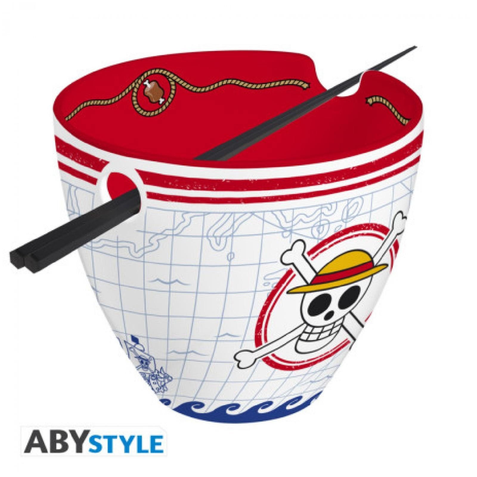 ABYstyle Schüssel ONE PIECE - Ramen Bowl with chopsticks - 340 ml - "Monkey D. Luf