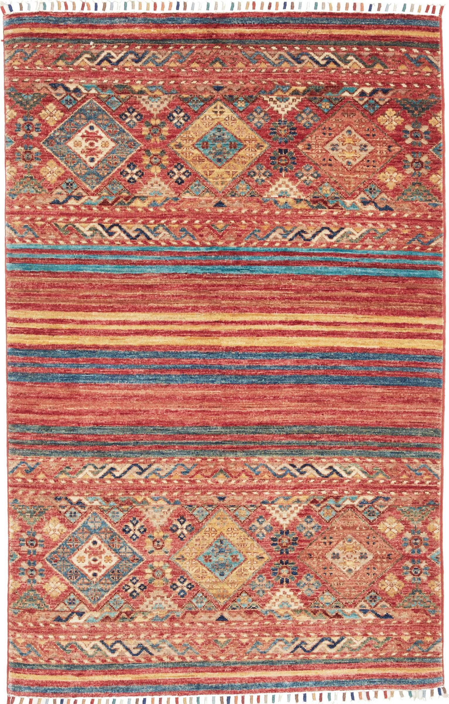 Orientteppich Arijana Shaal 95x147 Handgeknüpfter Orientteppich