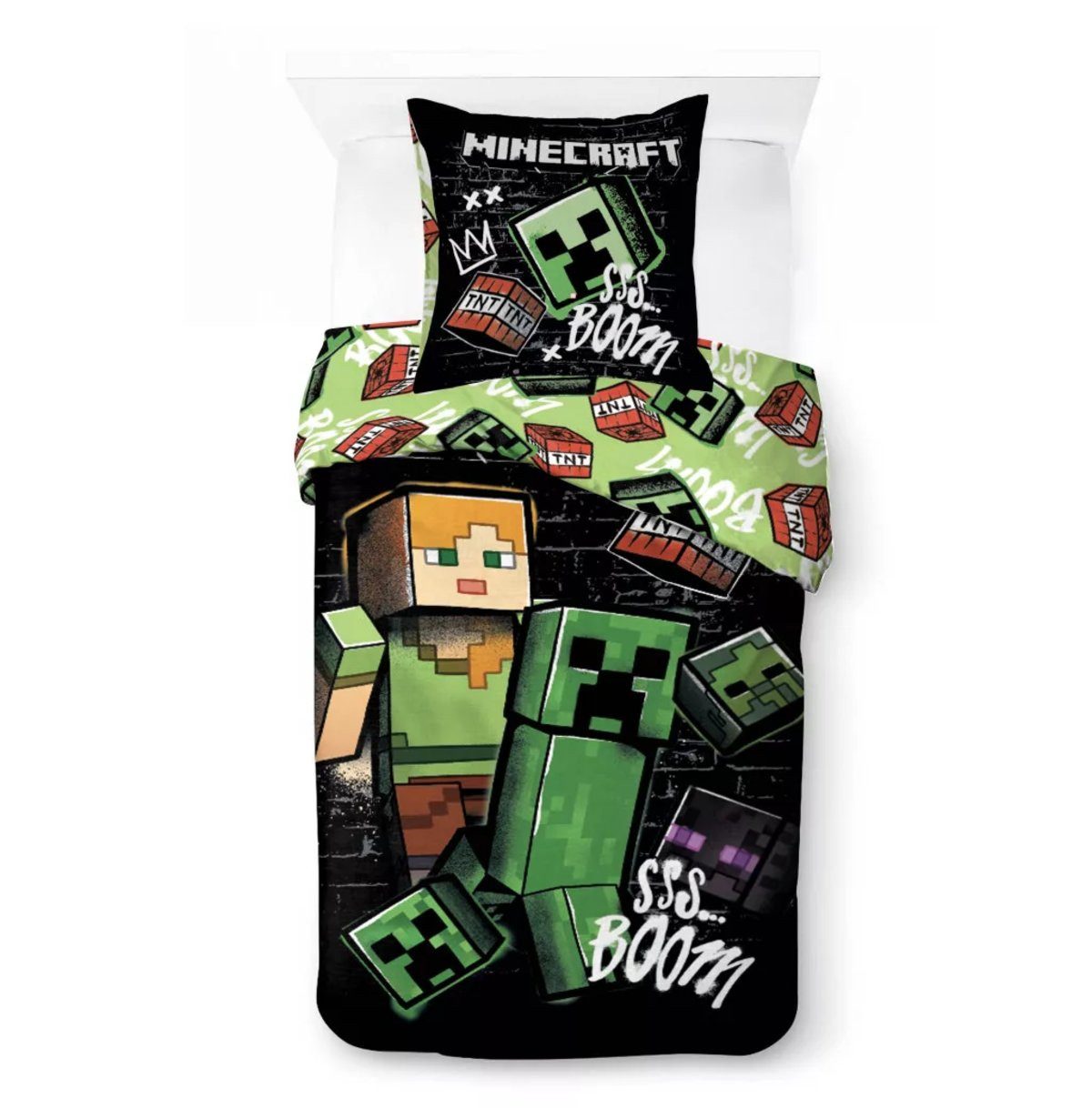 Minecraft Kinderbettwäsche Minecraft Pixel Paradox Bettwäsche 140×200 cm, 70×90 cm