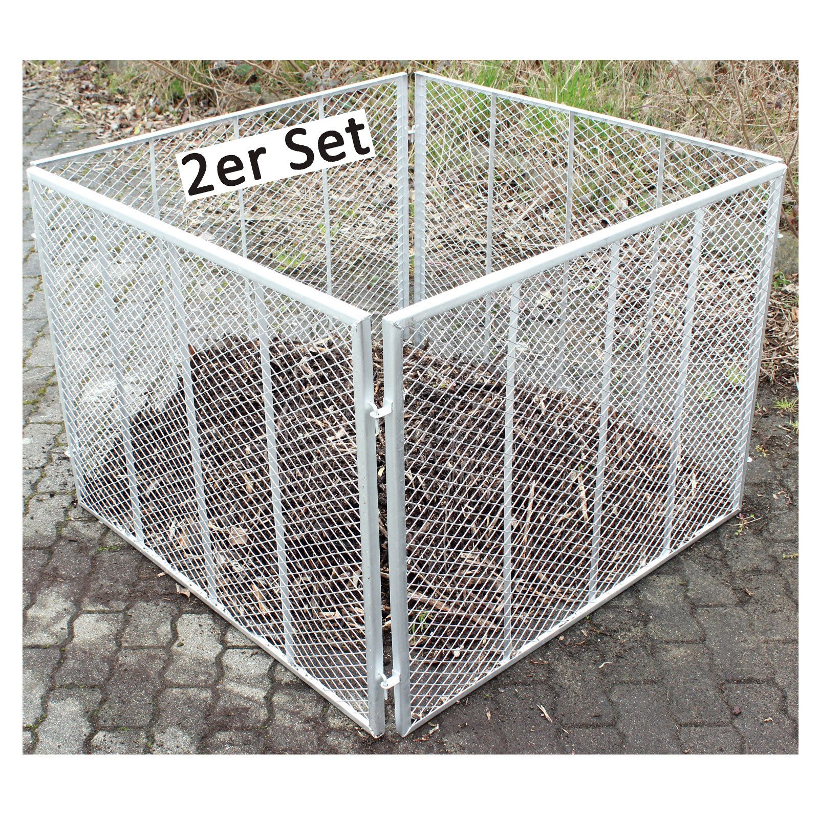 TRUTZHOLM Komposter 100x100x80 cm Metallkomposter aus günstig online kaufen