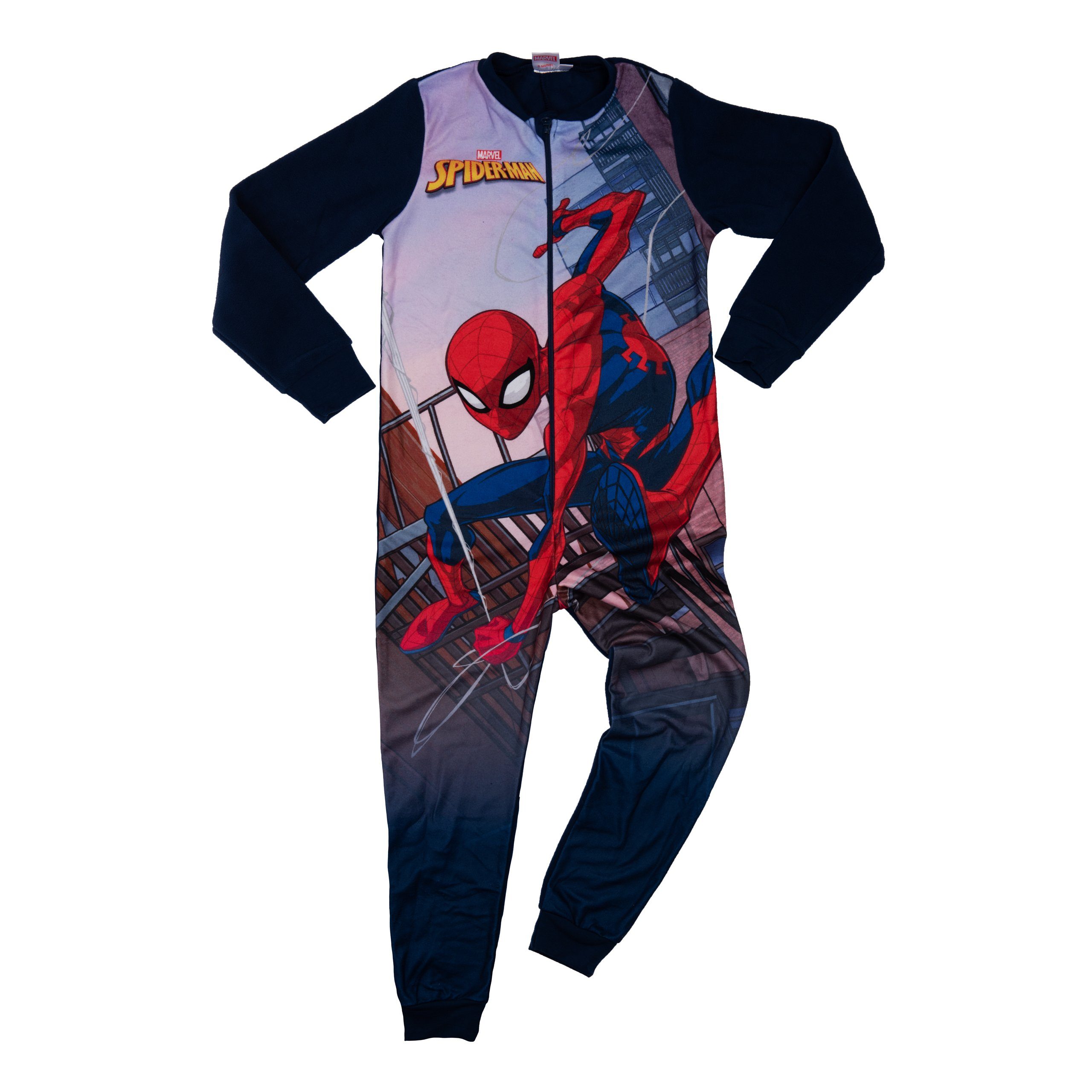 United Labels® Jumpsuit »Marvel Spiderman Jumpsuit für Jungen Overall  Pyjama Schlafanzug langarm Kinder Blau« online kaufen | OTTO