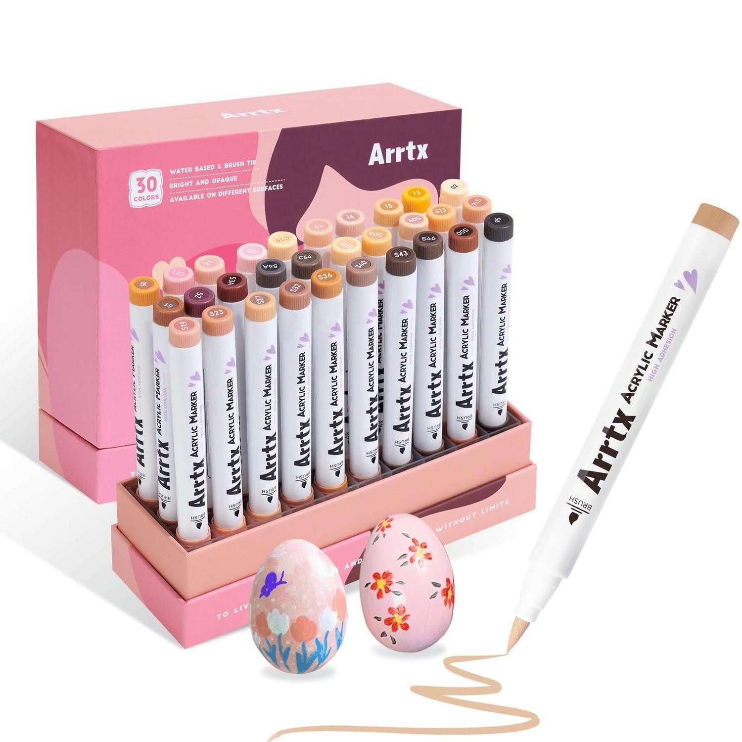 LuxusKollektion Malstift Acrylstifte Beige 30er Pinselspitze