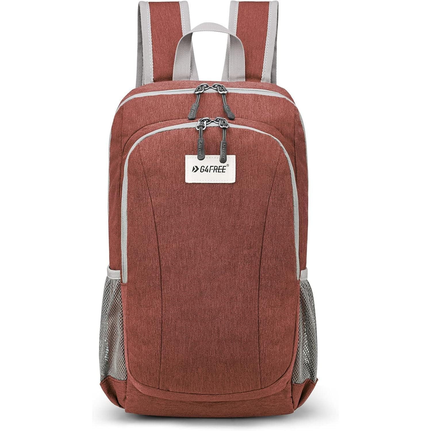 LuxusKollektion Minirucksack 10L Mini Daypack Tagesrucksack Mehrzweck Wanderrucksack Rot Unsiex