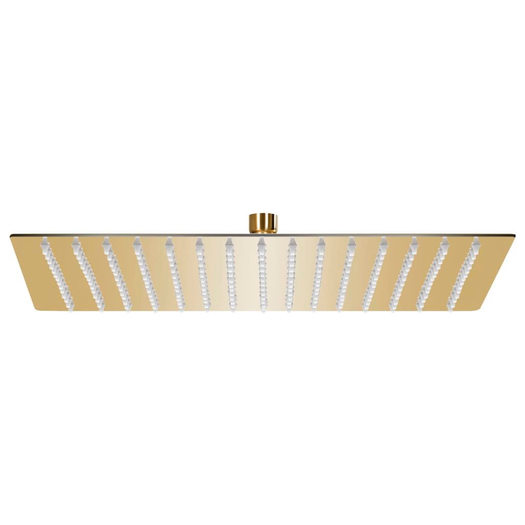 vidaXL Regenduschkopf Regenbrause Edelstahl 40x40 cm Quadrat Golden, (1-tlg)