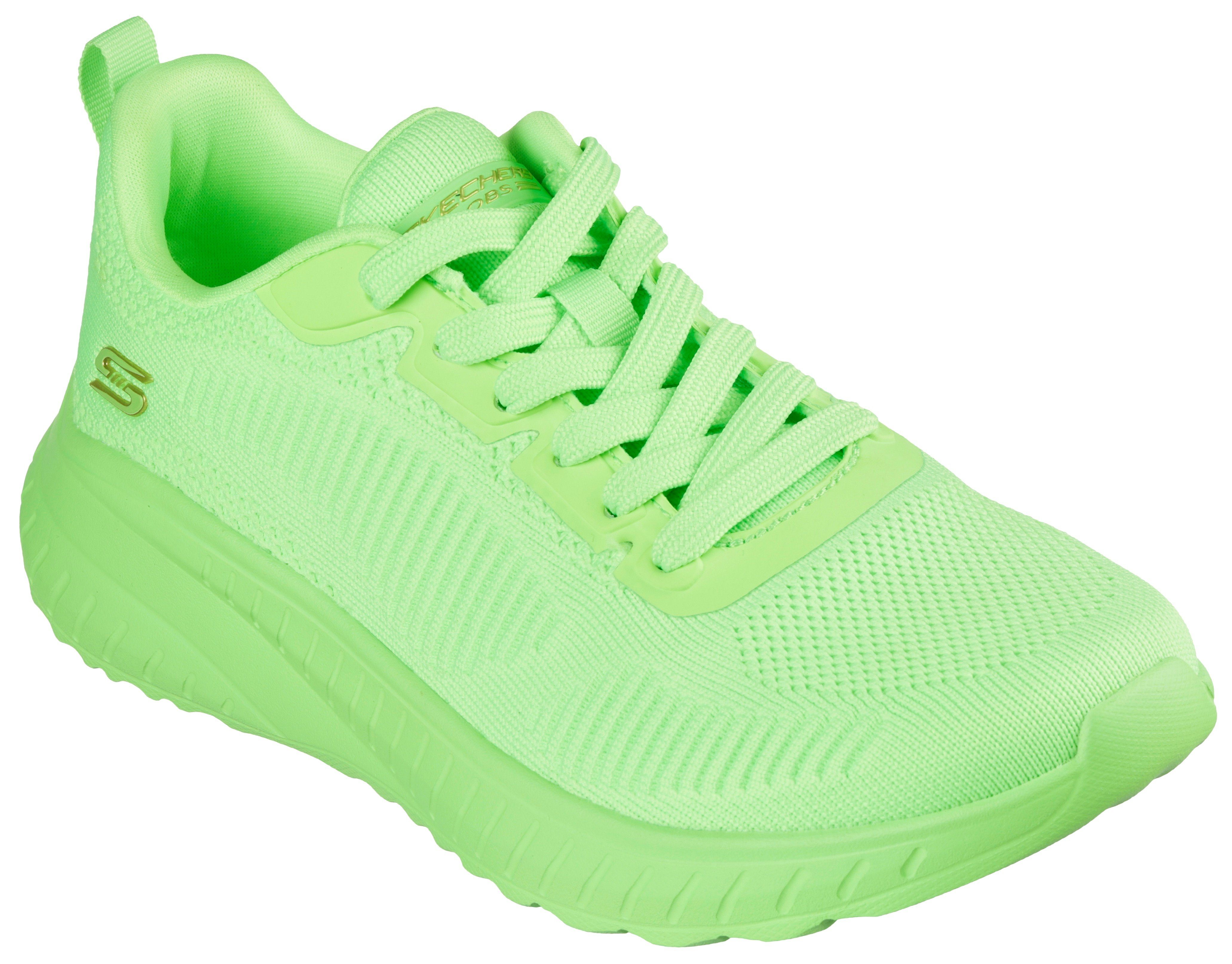 Skechers BOBS SQUAD CHAOS-COOL RYTHMS Sneaker Knitwear-Sneaker, Schnürschuh, Trainingsschuh in veganer Verarbeitung