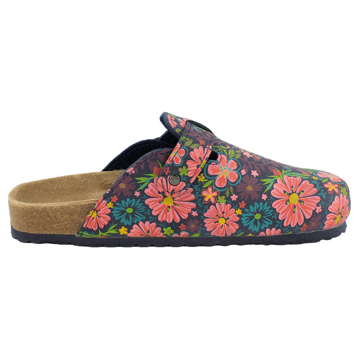 SUPERSOFT Classic Clog (1-tlg) Clogs - Lederdecksohle, Korkfußbett, Schnutzabweisend