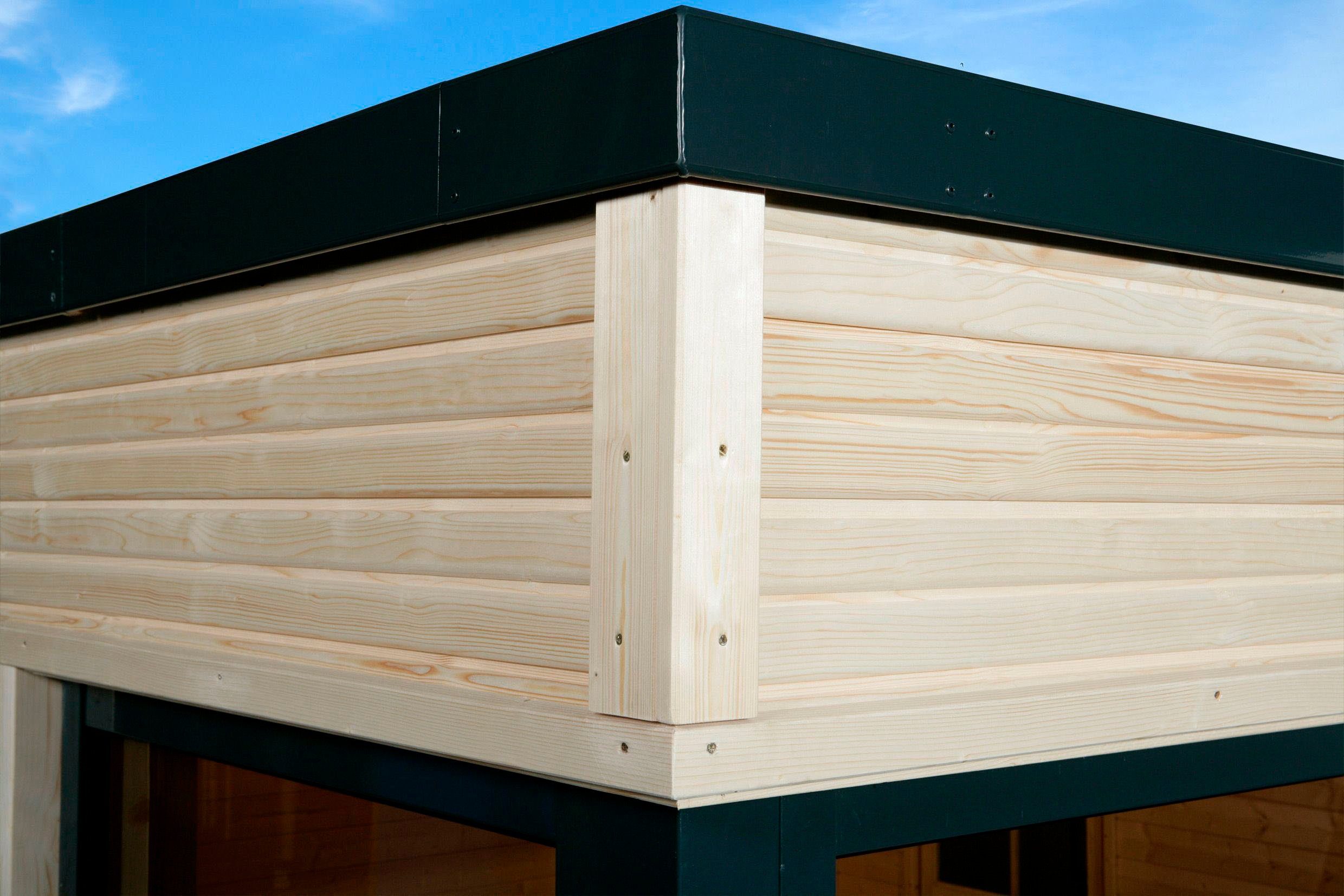 weka Gartenhaus Cubilis 4.0 grau, BxT: 518x421 cm