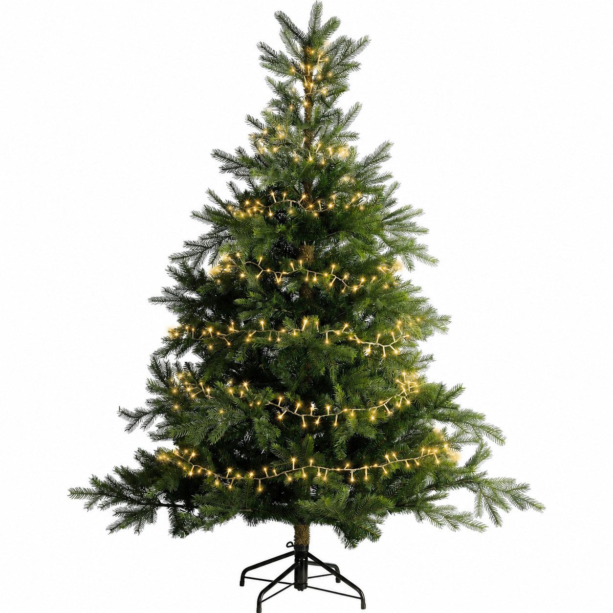 Lumineo LED-Lichterkette Lumineo Lichterkette COMPACT 500 LED 11 m Soft Gold, transp. Kabel, Indoor/Outdoor, dimmbar, 8h-Timer, 5 m Zuleitung – Bild 5 von 5