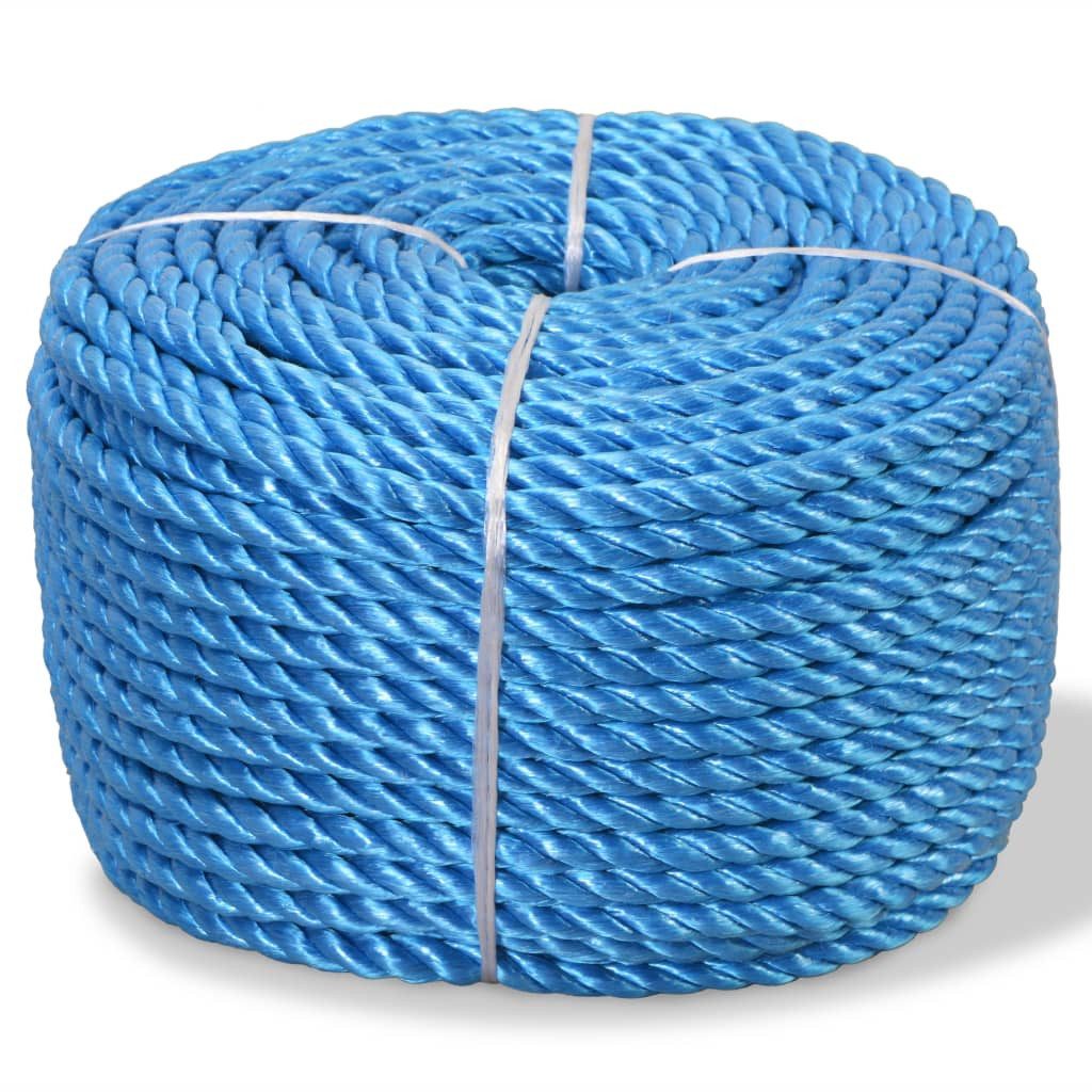 vidaXL Seil Polypropylenseil 8 mm 500 m Blau (1-tlg)