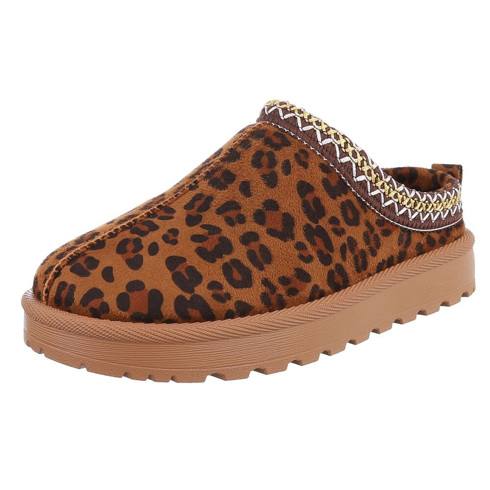 Ital-Design Bequeme Clogs für Damen mit dekorativen Details Snowboots (9045 günstig online kaufen