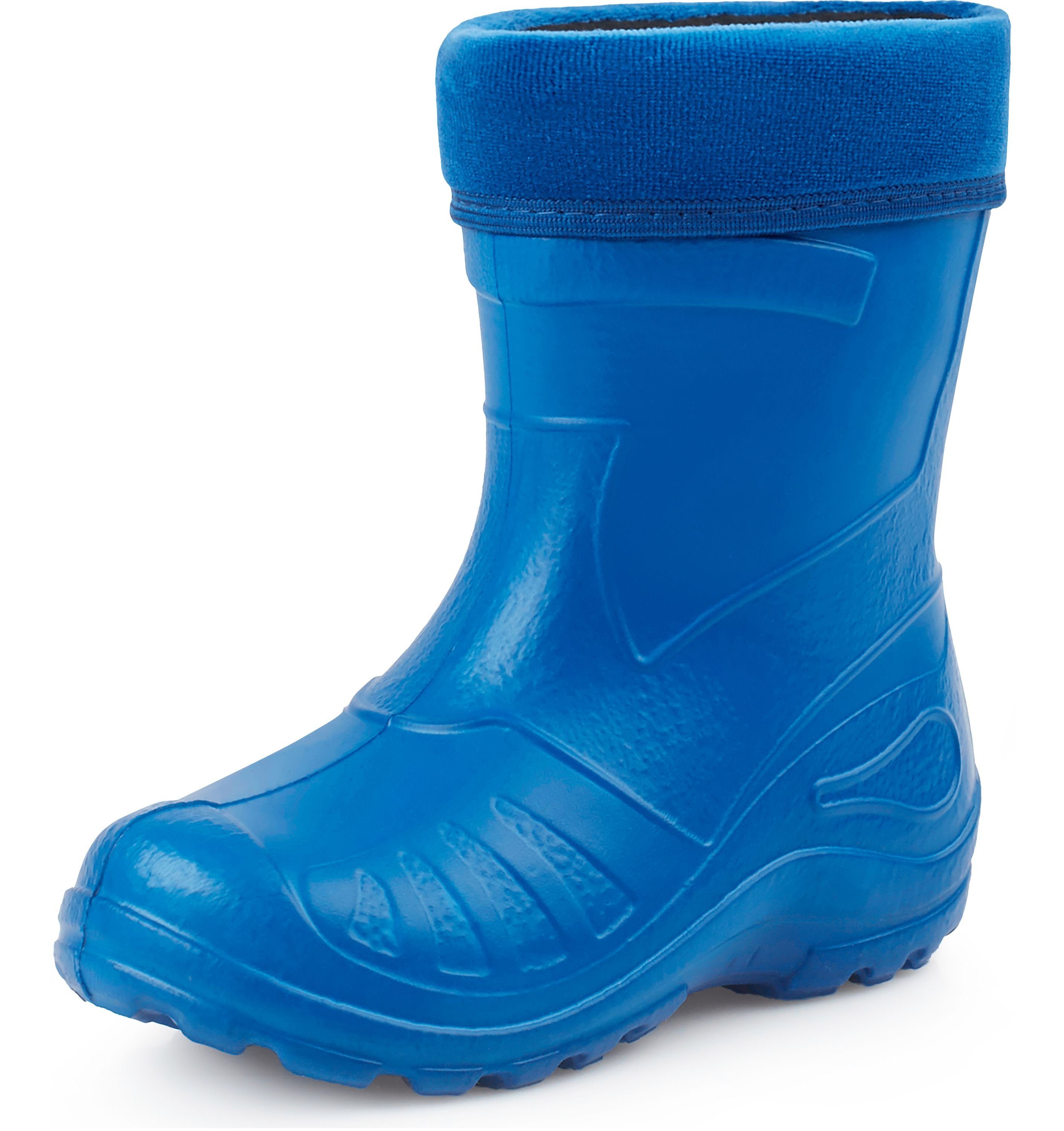 gefüttert Regenstiefel Thermo Gummistiefel EVA Gummistiefel Blau KL050 Ladeheid Kinder