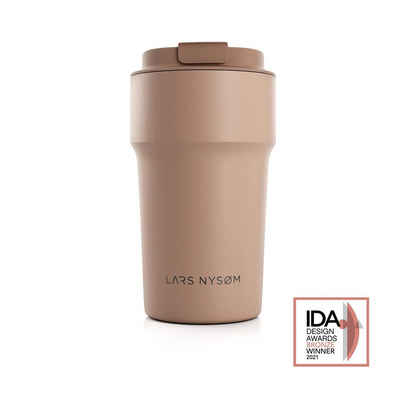 LARS NYSØM Thermobecher Bevægelse, Edelstahl, Auslaufsicherer Travel-Mug für Kaffee und Tee unterwegs 380ml 500ml