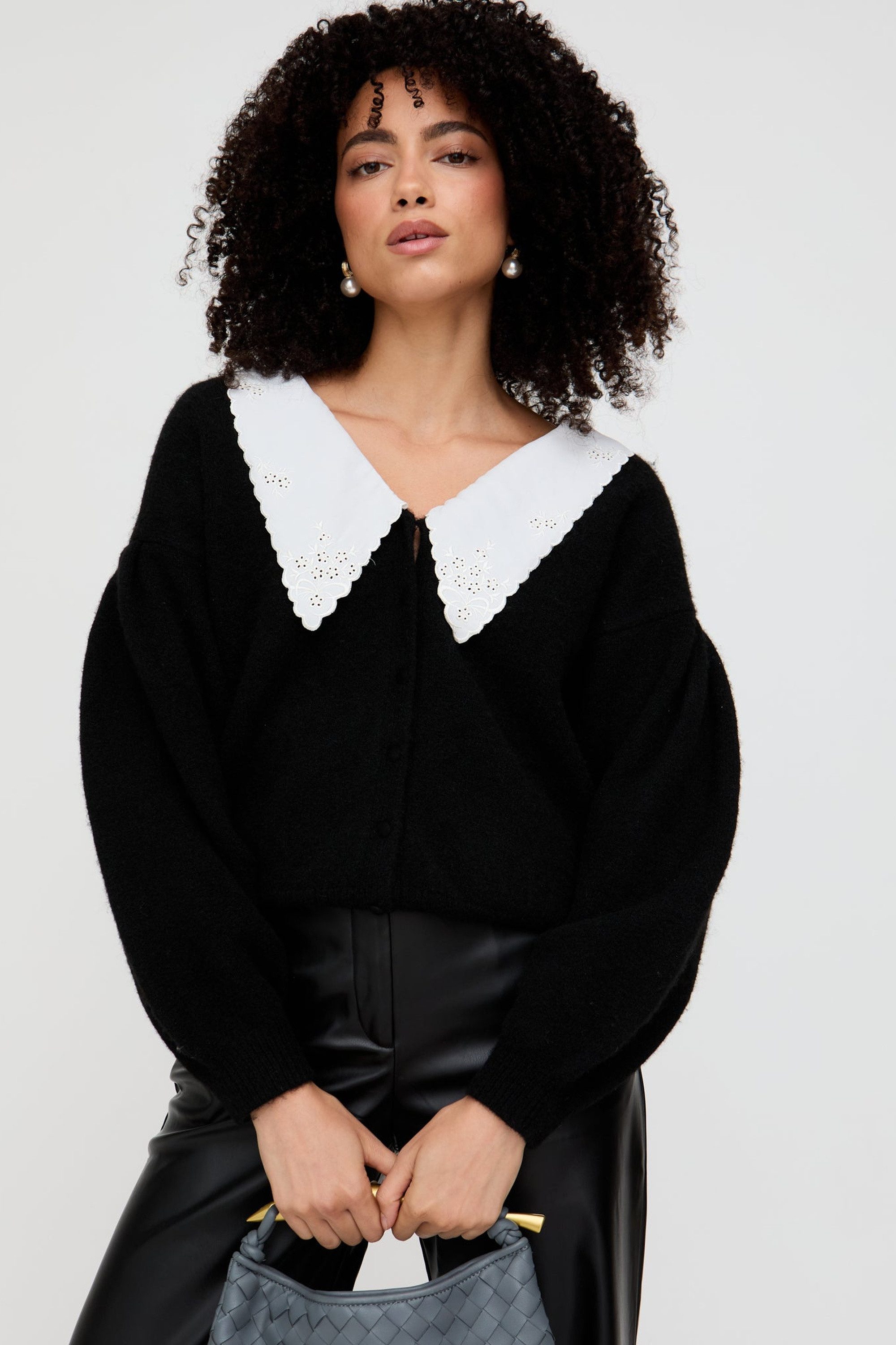 Lily and Lionel Strickjacke Suzzanna Embroidered Collar Cardigan Damen günstig online kaufen