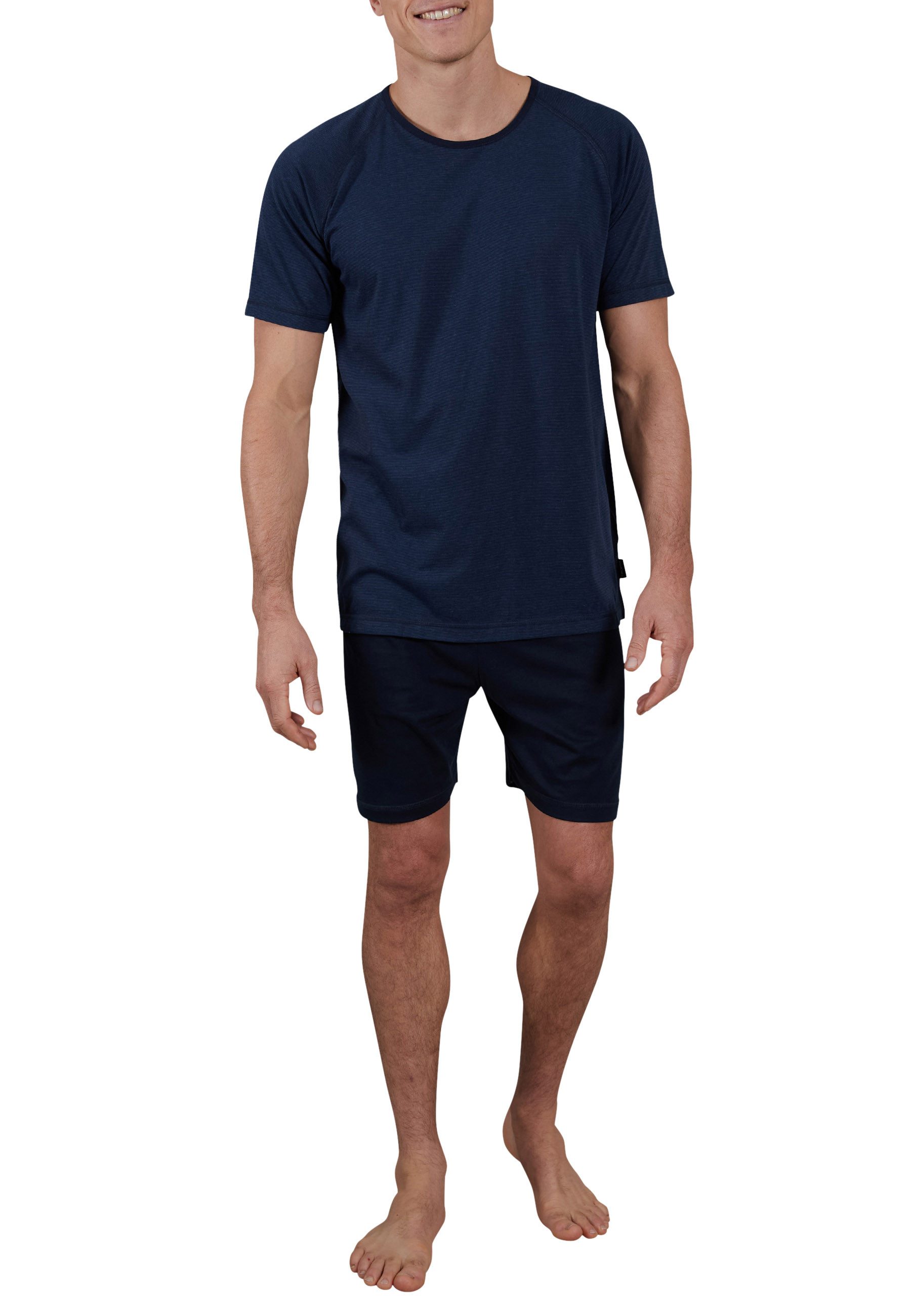 CECEBA Shorty CECEBA Herren Shorty blau quergestreift (1 tlg)