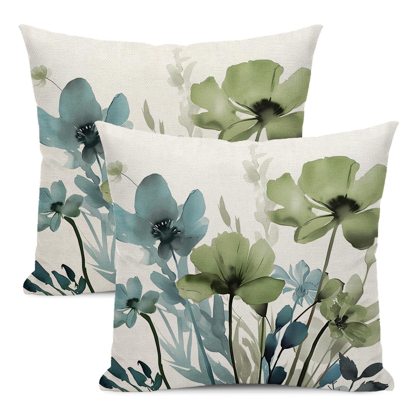 Zyronn Kissenbezug Outdoor Kissenbezug 45x45 cm Gelb Zitronen Kissenhüllen Outdoor, (2 Stück)
