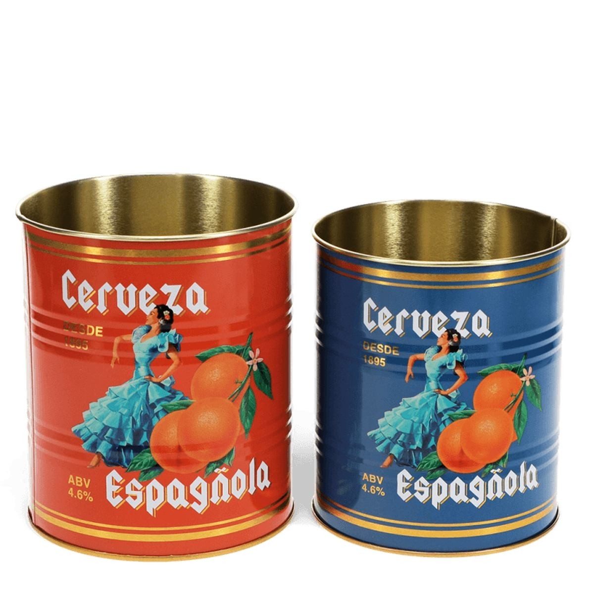 Rex London Aufbewahrungsdose Metall-Dosen 2er Set Ø11cm Ø10cm Retro Deko Aufbewahrung