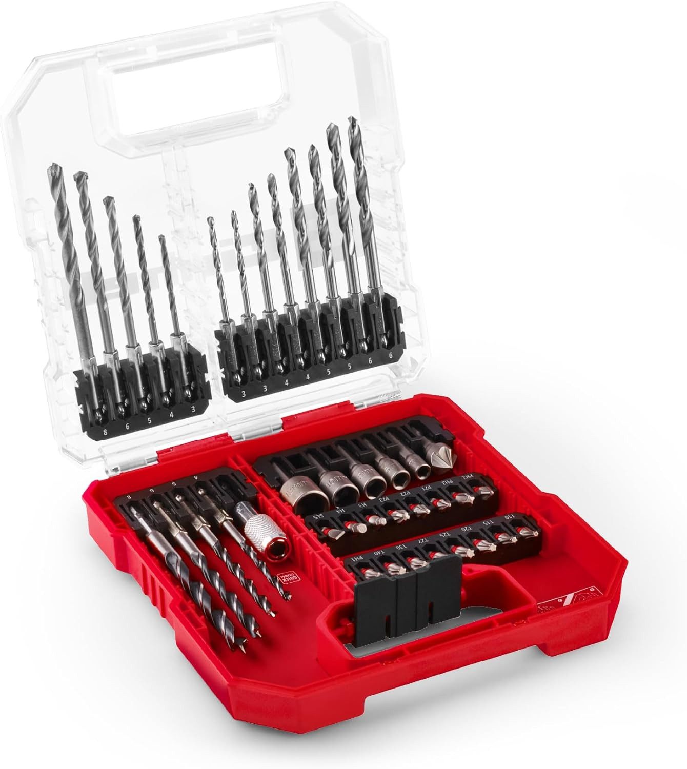 Einhell Bit-Set Einhell L-CASE 40-tlg. Bit- und Bohrer-Set (25-mm-Bits, Schnellwechsel, 40-St., L-CASE 40-tlg. Bit- und Bohrer-Set 25-mm-Bits, Schnellwechselbithalter