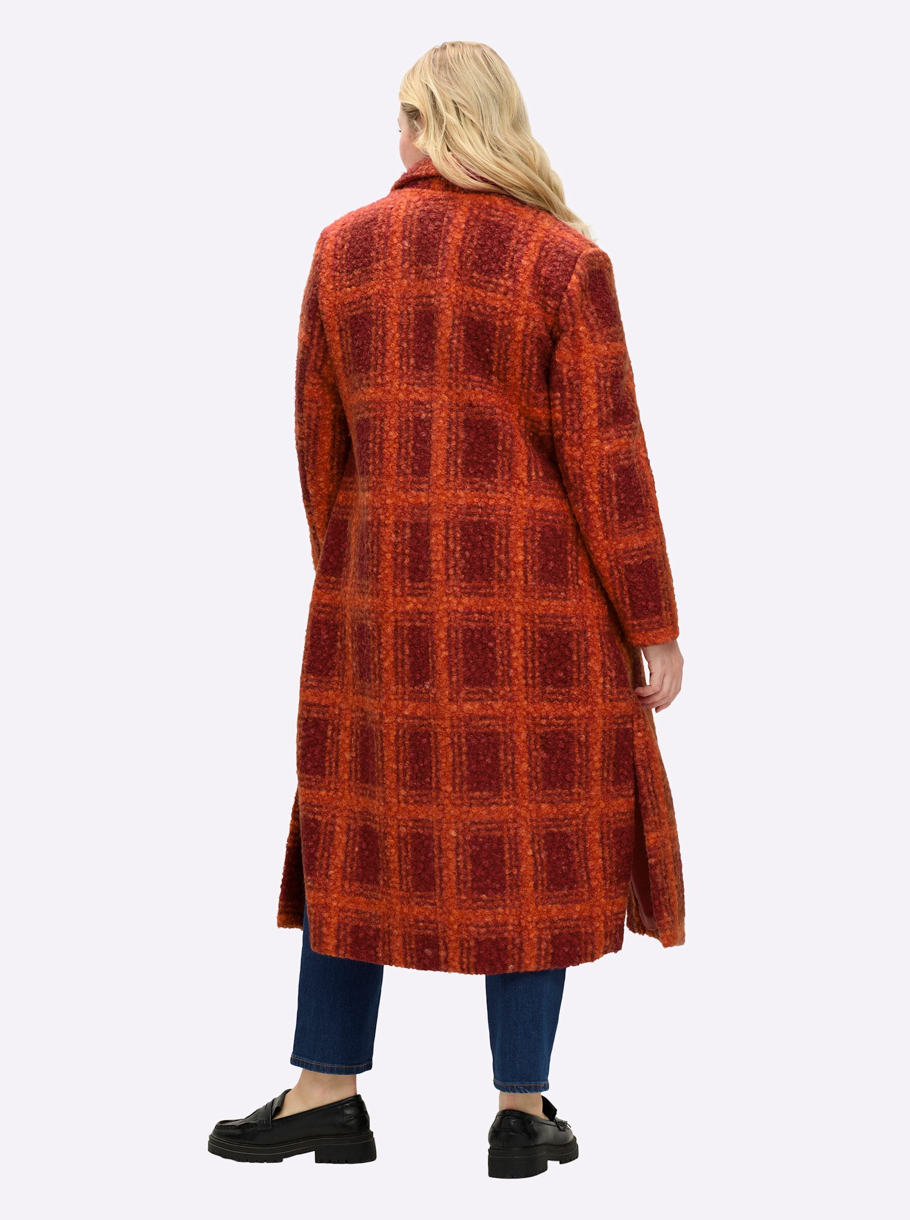 Sheego Langmantel Karo-Mantel günstig online kaufen