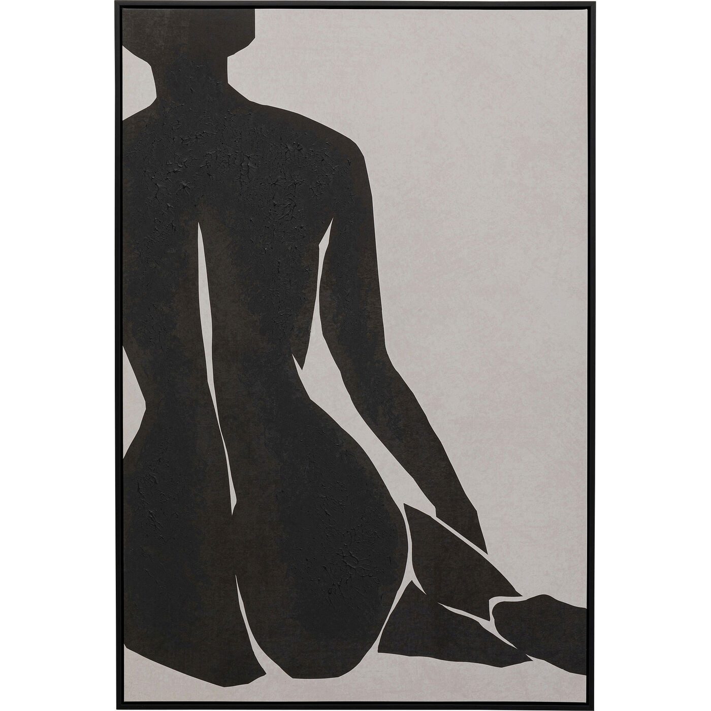Kare Design Leinwandbild Nude Lady, Frau, handgemalte Details, 110x70 cm