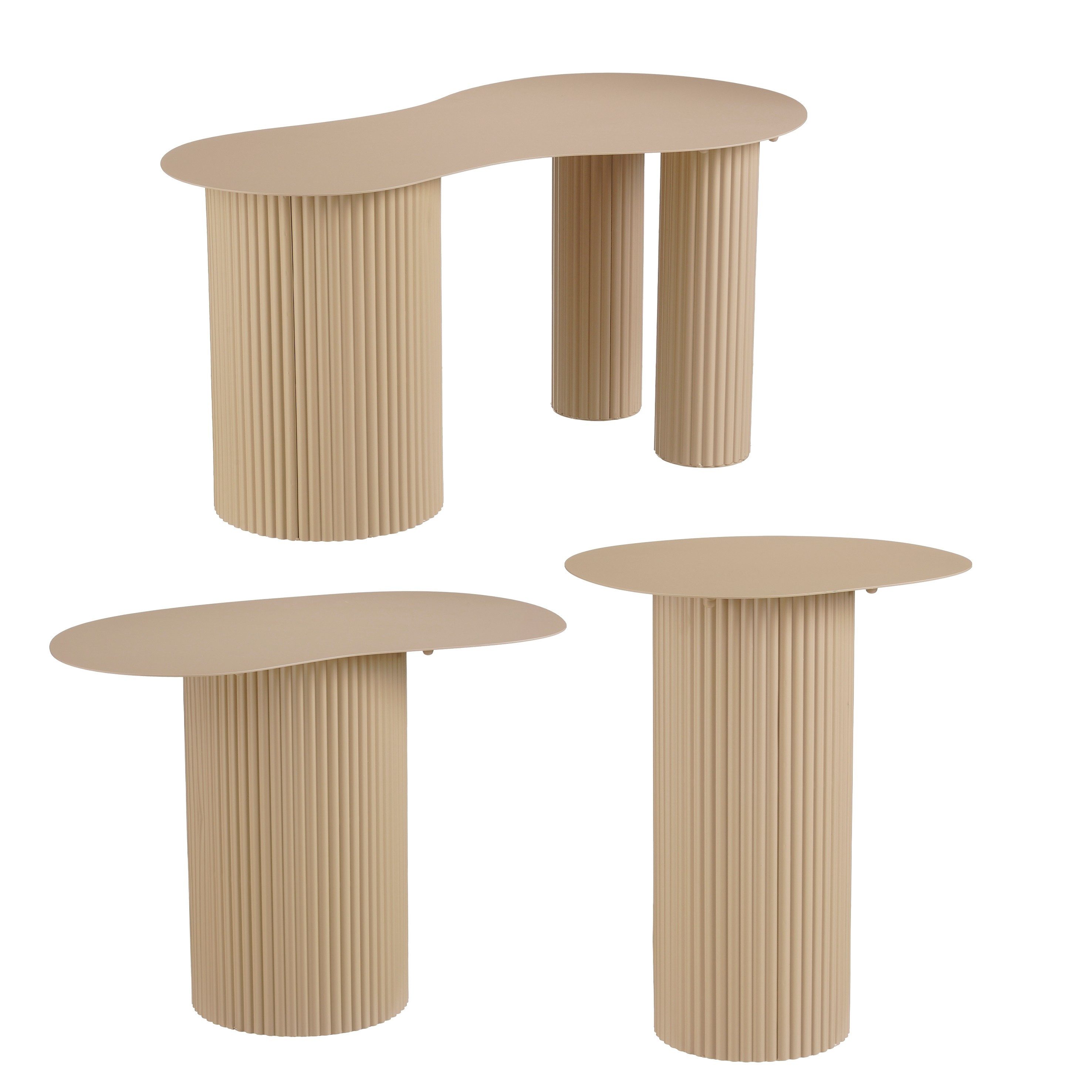 Mica Decorations Beistelltisch Mica Decorations Lux Beistelltisch – Set aus 3