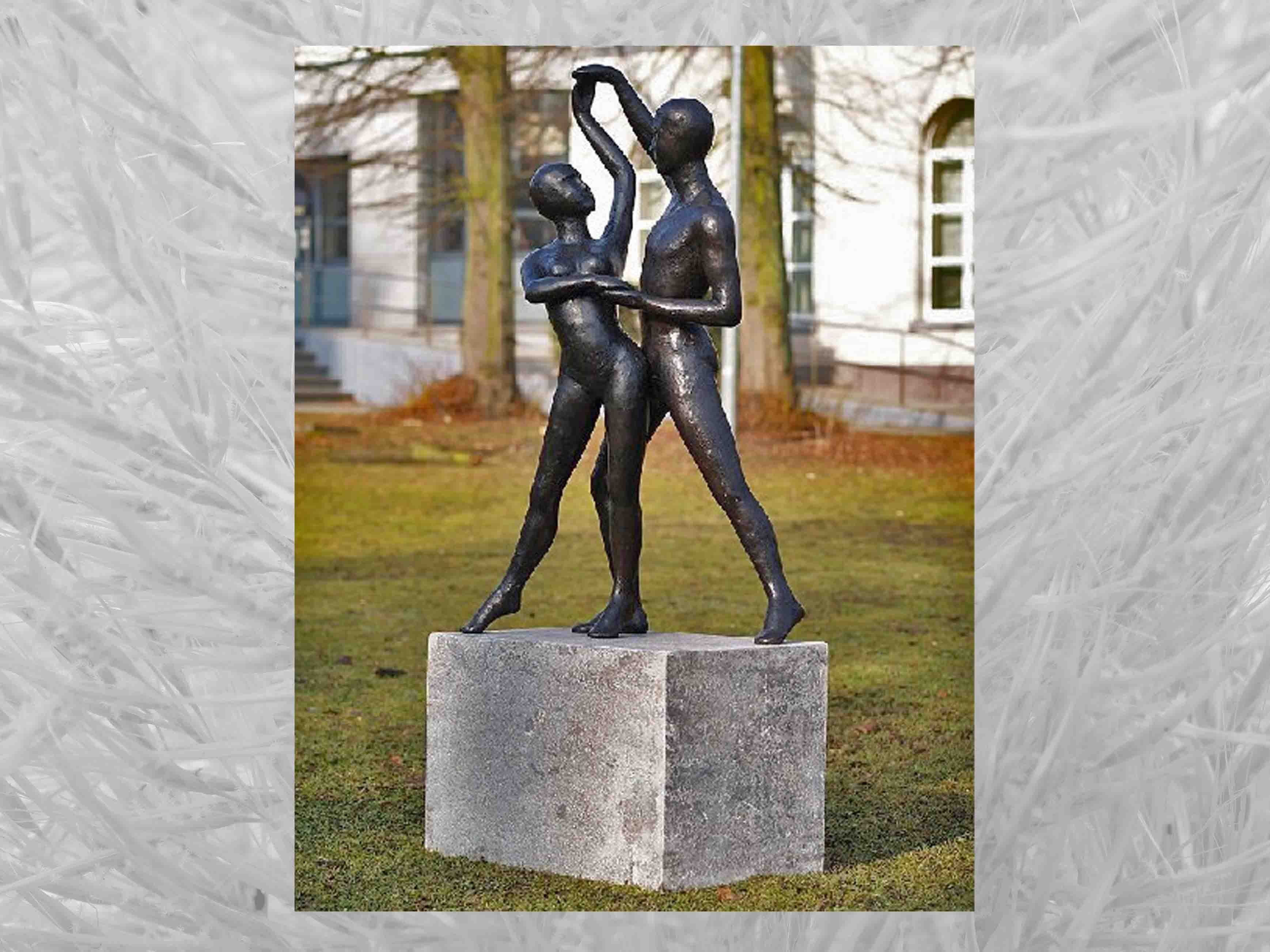 IDYL Gartenfigur IDYL Bronze-Skulptur Modernes Tanzpaar, Bronze