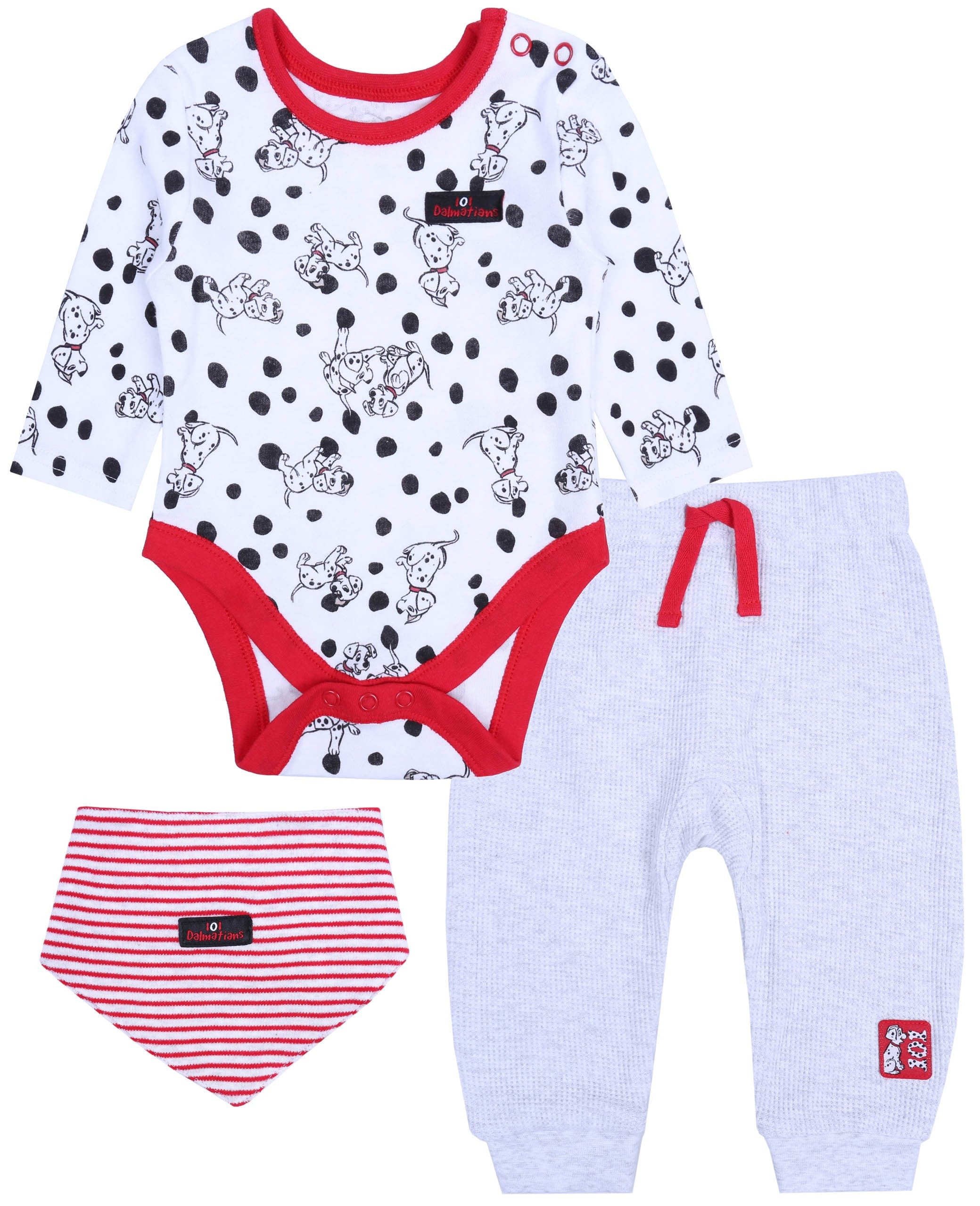 Pyjama Weiß-graues Baby-Set 101 Dalmatiner 0-2 Monate