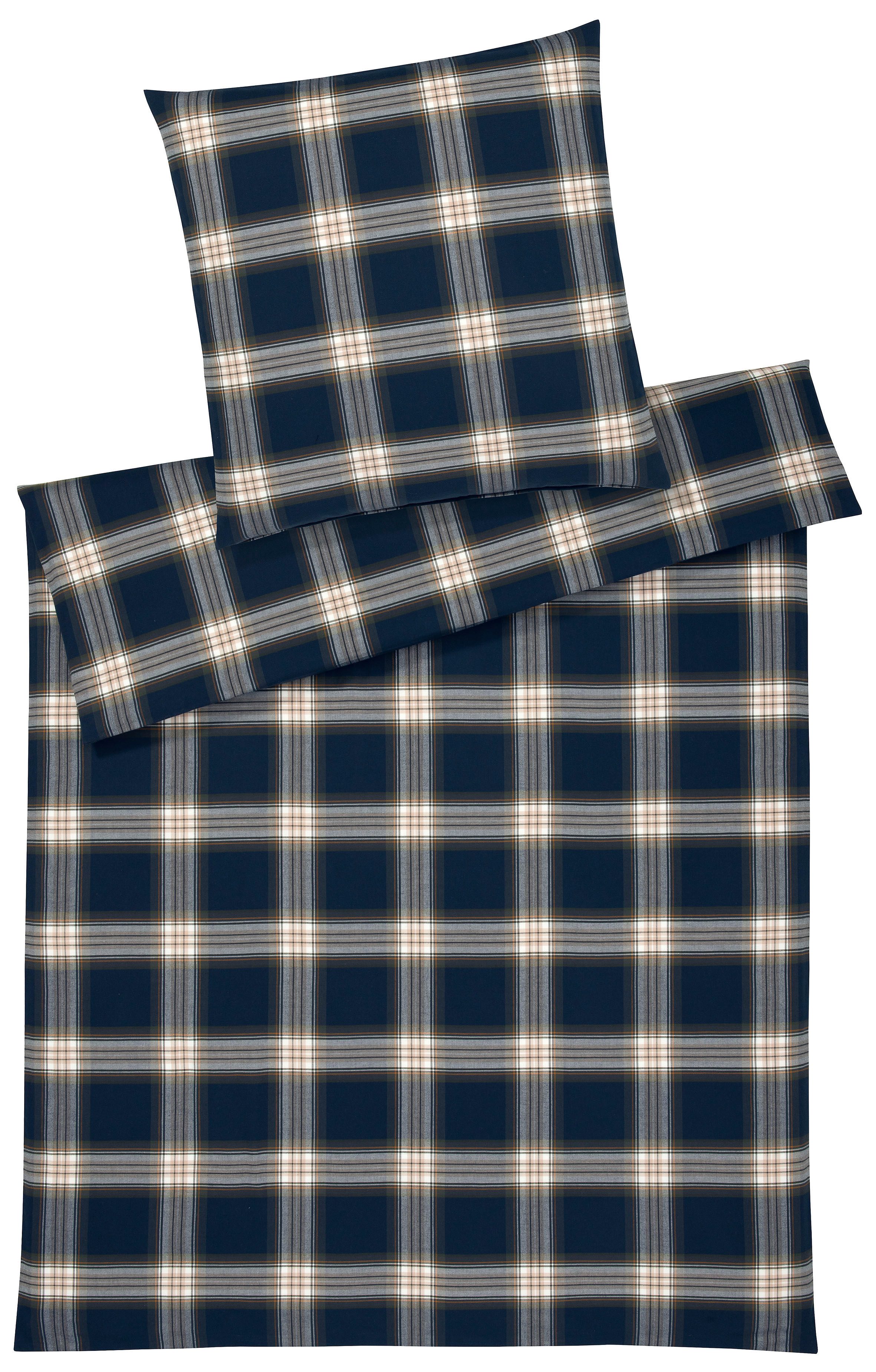 Elegante Bettwäsche Westminster, Flanell, 2 teilig, angenehmes Hautgefühl