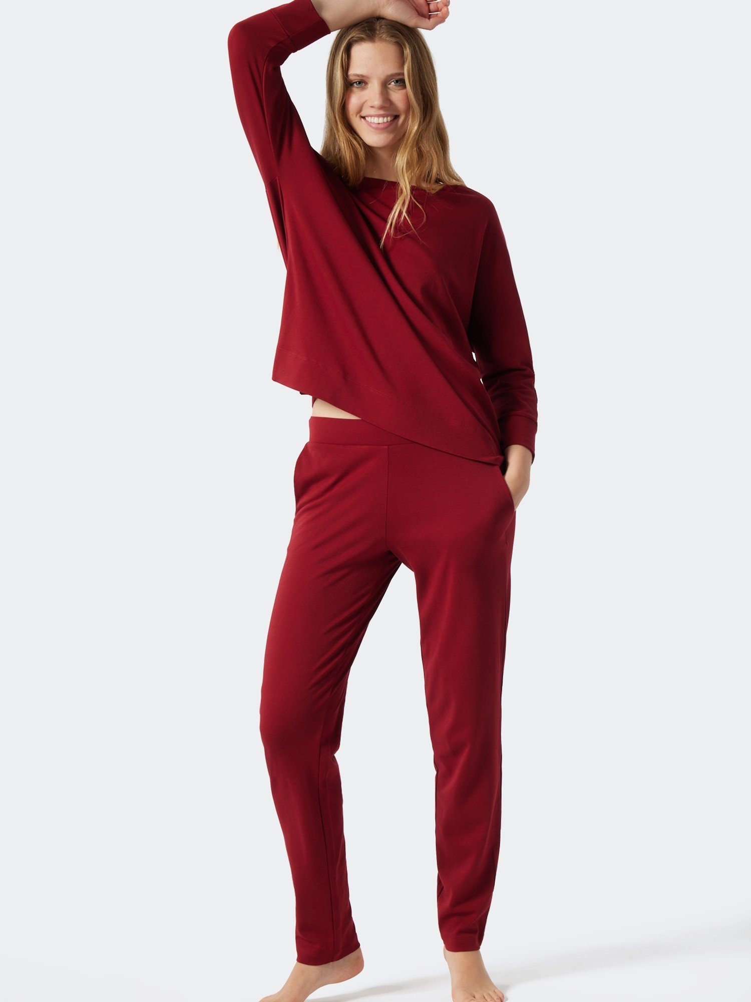 Modern Nightwear Schiesser Pyjama Rot