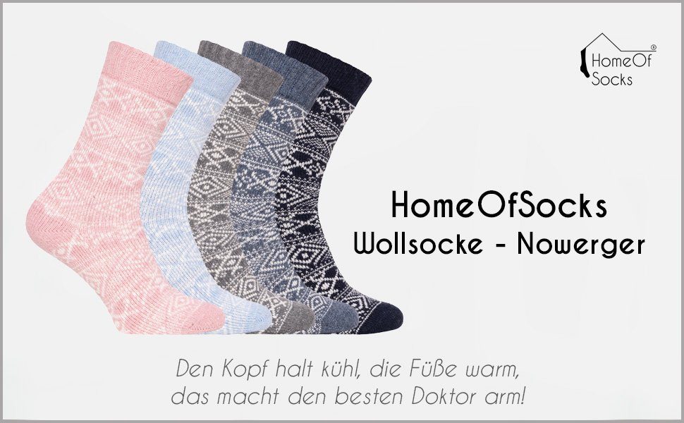 HomeOfSocks Norwegersocken Skandinavische Norwegischem Nordic Warm Wollanteil Design Dicke 45% Socken Jeans Klassisch" Hyggelig In Wollsocke "Norwegen Mit Kuschelsocken