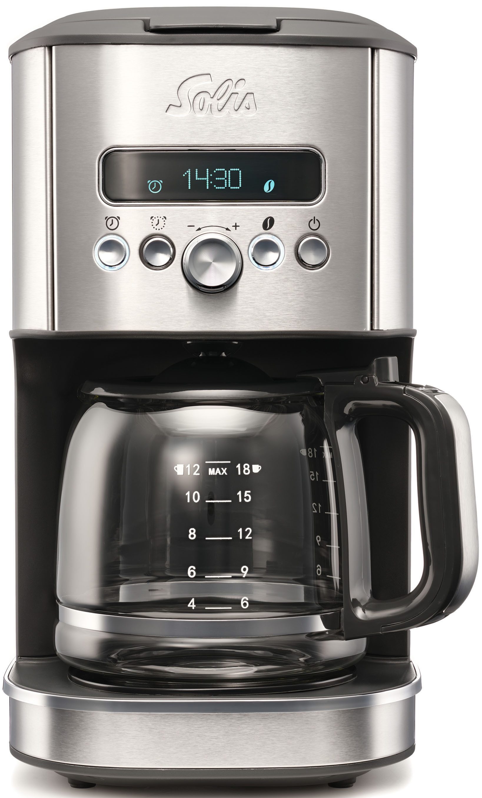 SOLIS OF SWITZERLAND Filterkaffeemaschine Aroma Brewer (Typ 1021), 1,8l Kaffeekanne, Papierfilter, mit Warmhaltefunktion