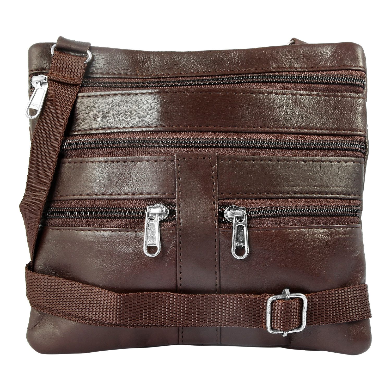 KARMA Handtasche Handtasche Leder vers. Farben Damen Tasche Henkeltasche (Schwarz Braun Rot Pink Dunkelbraun Türkis oder Rosa, Echtleder Damenhandtasche), Lederhandtasche Tasche Henkeltasche