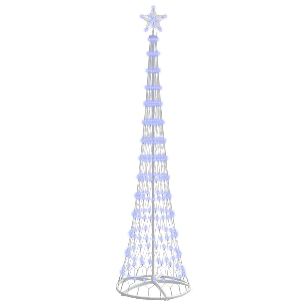 vidaXL LED Baum LED-Weihnachtsbaum Blau 250 cm Metall
