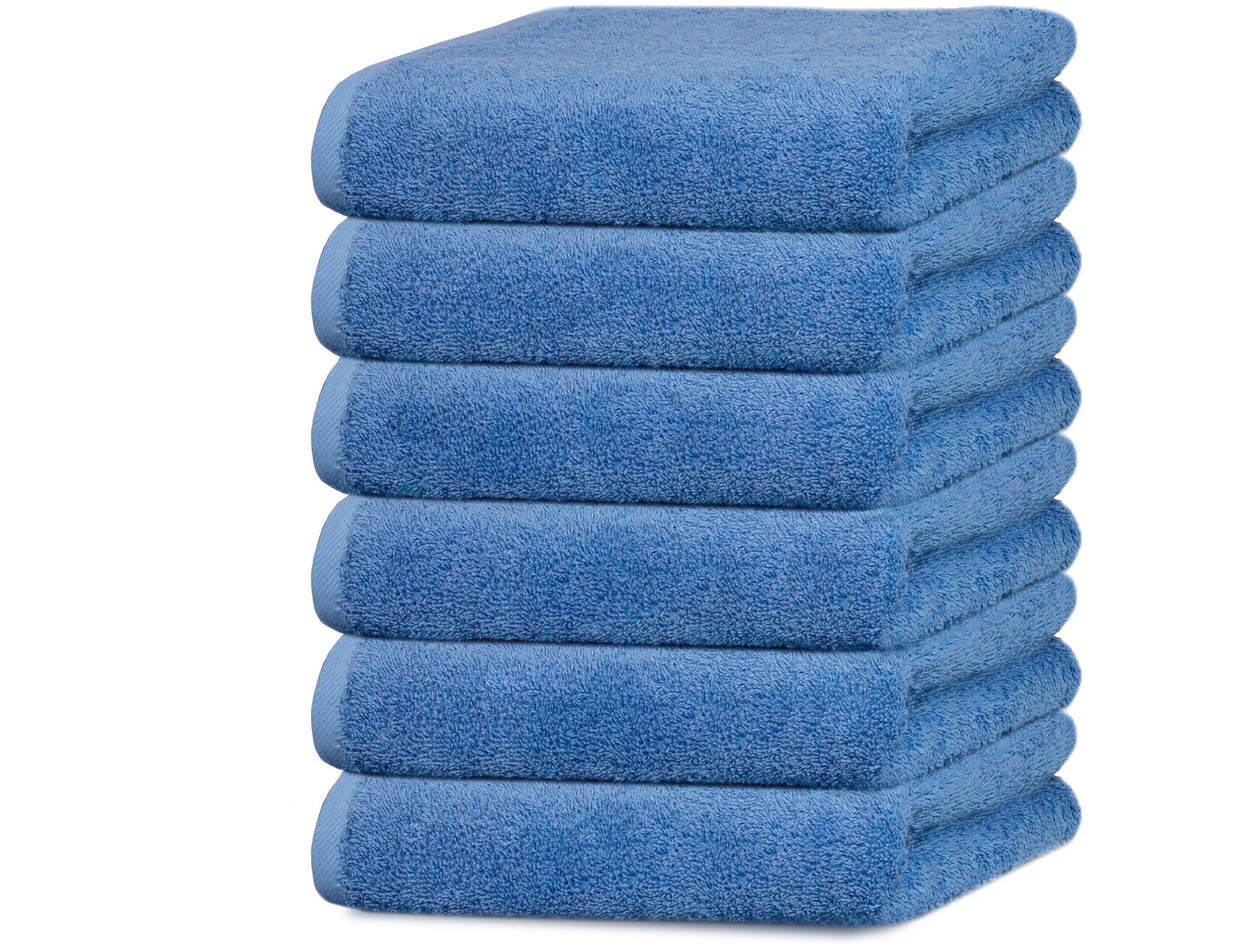 ZOLLNER Handtücher, Walkfrottier (6-St), 50 x 100 cm, 100% Baumwolle, vom H günstig online kaufen