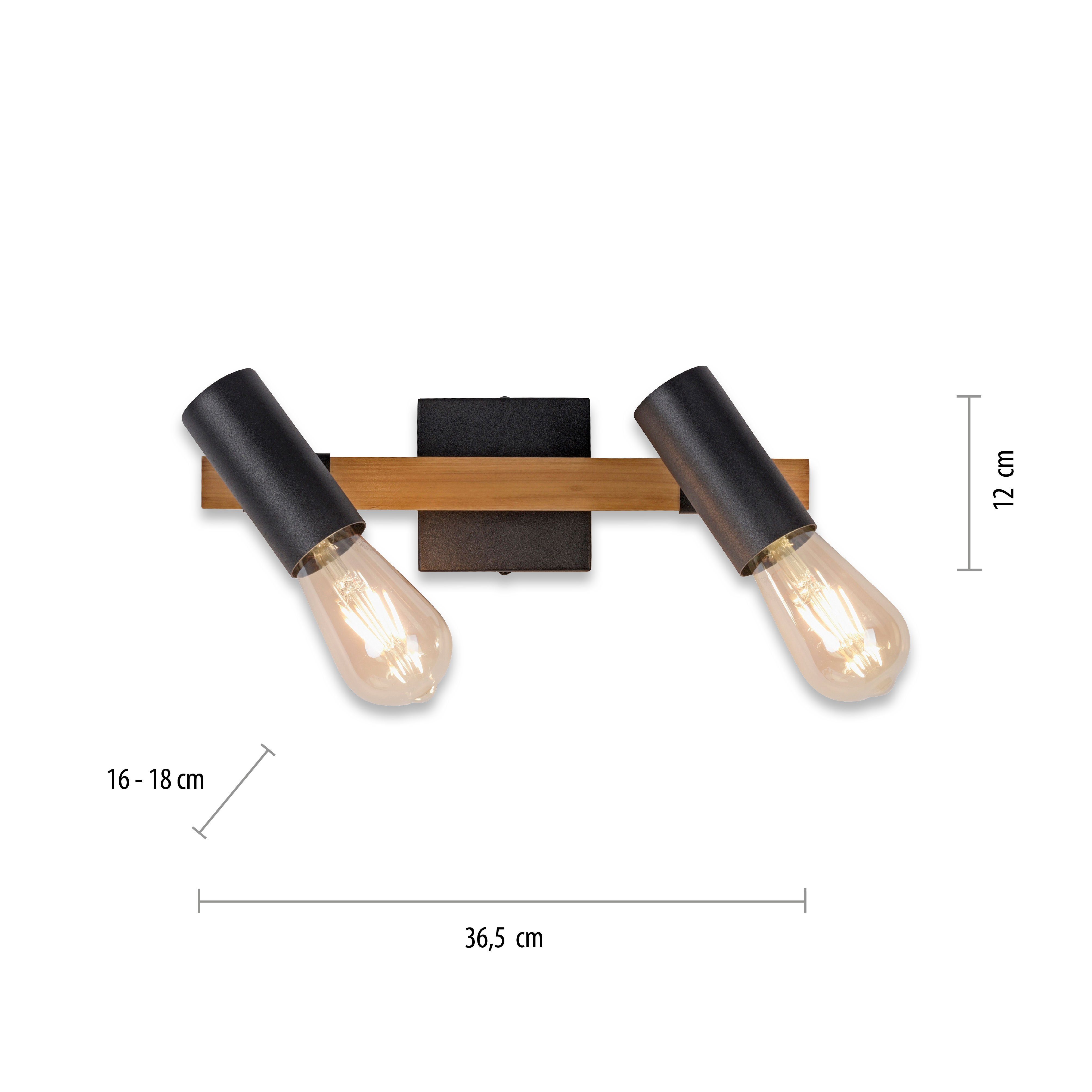 JUST LIGHT Deckenleuchte PILON, ohne Leuchtmittel, ExklusiveE27