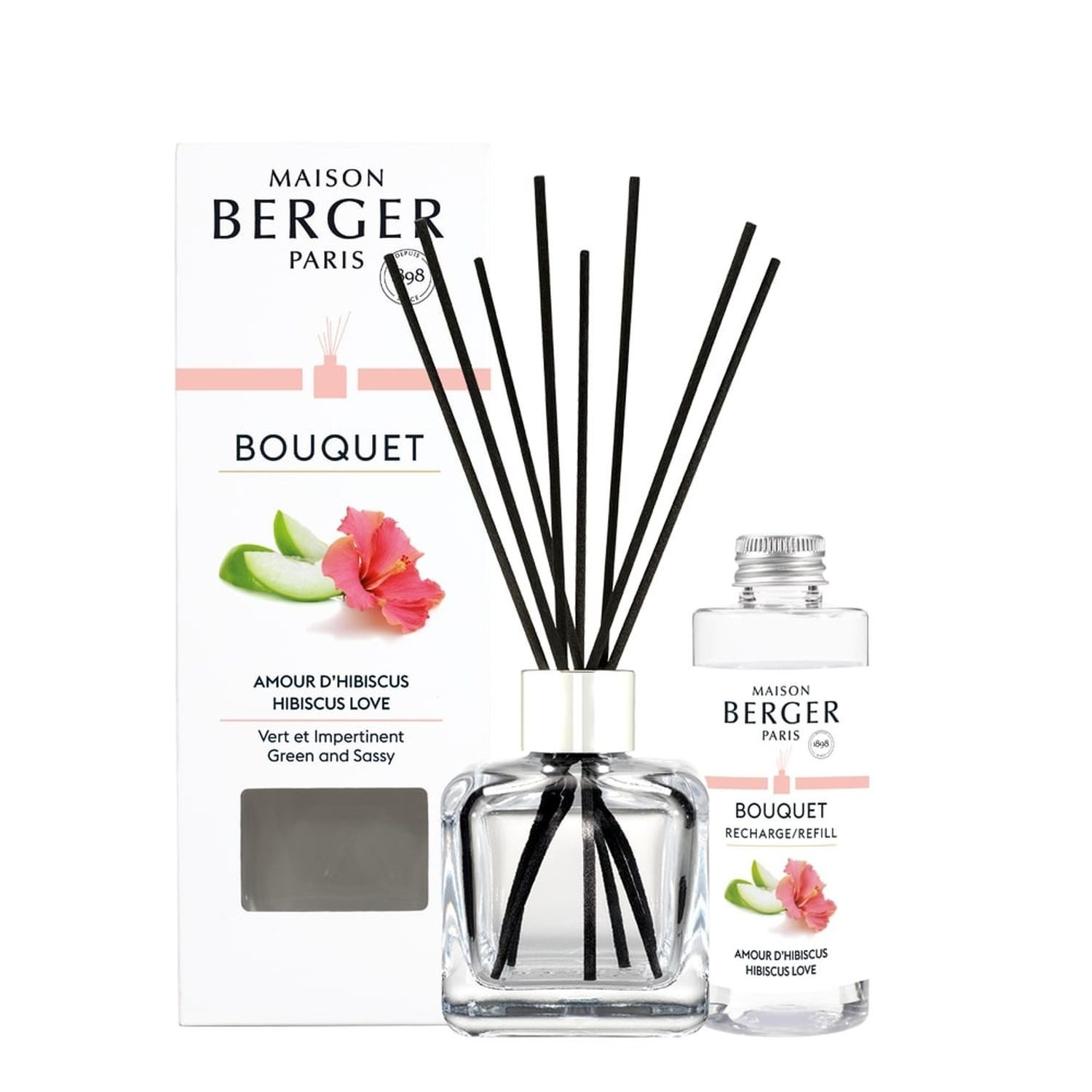 MAISON BERGER PARIS Raumduft Bouquet mit Nachfüller Eindrucksvoller Hibiskus 100 ml