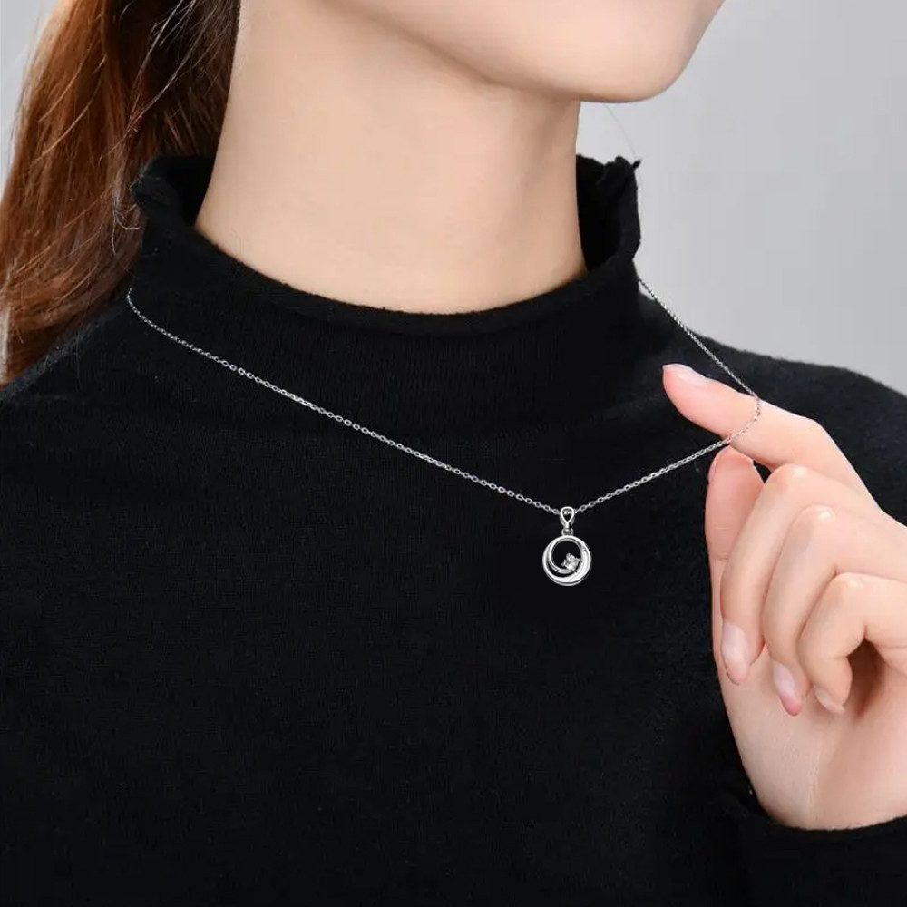 Limana Schmuckset alltagstaugliches Damen Set Ohrringe mit Kette echt 925 Silber (inkl. Schmuckbox), Geschenkset Idee Geschenk für Sie Frauen Damen Freundin Mutter Set