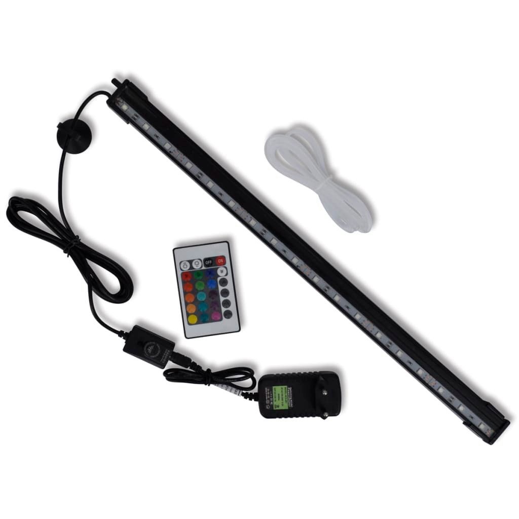 vidaXL LED Aquariumleuchte 48 cm LED Aquarium Lampe Beleuchtung Licht Bubble Lampe RGB 48 cm