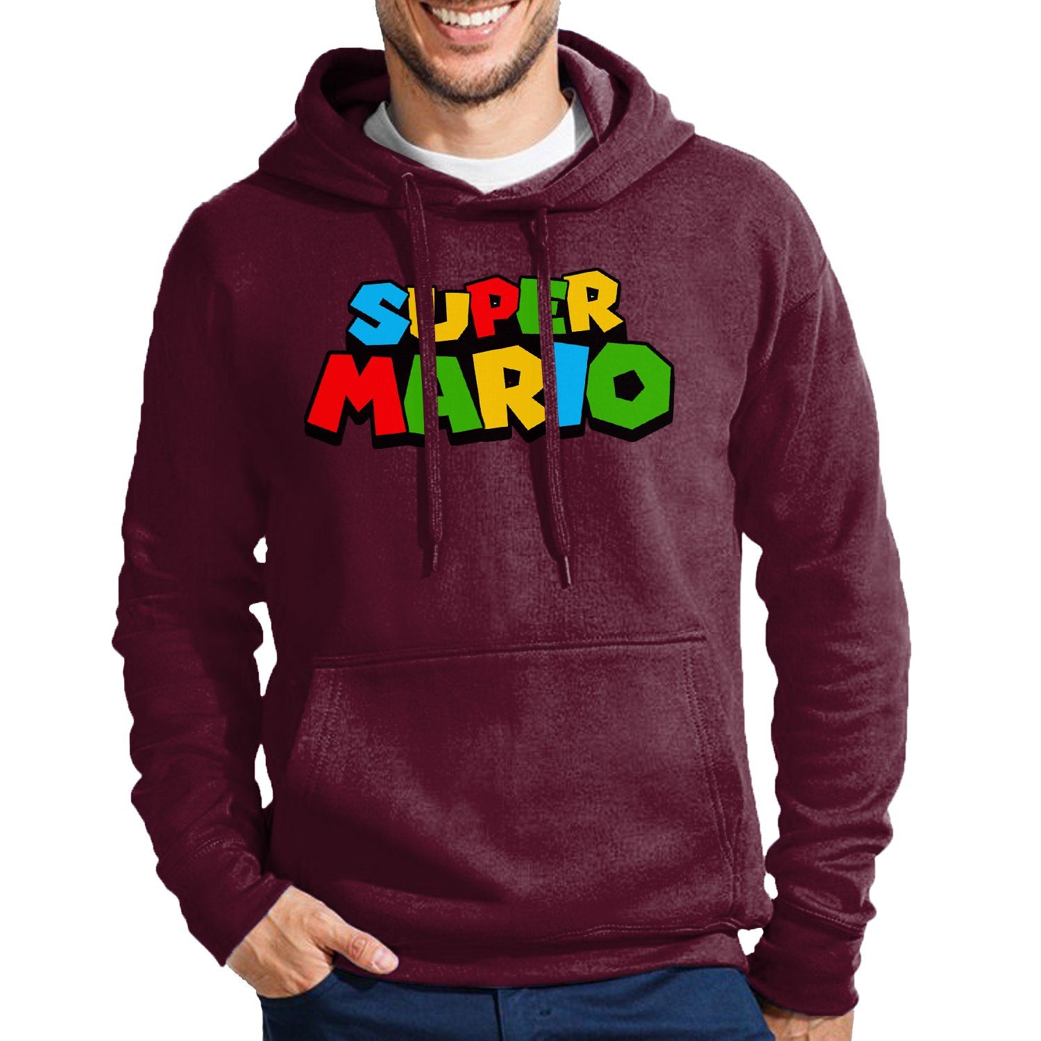 Hoodie Super Mario Retro Gamer Gaming Konsole Spiele Computer