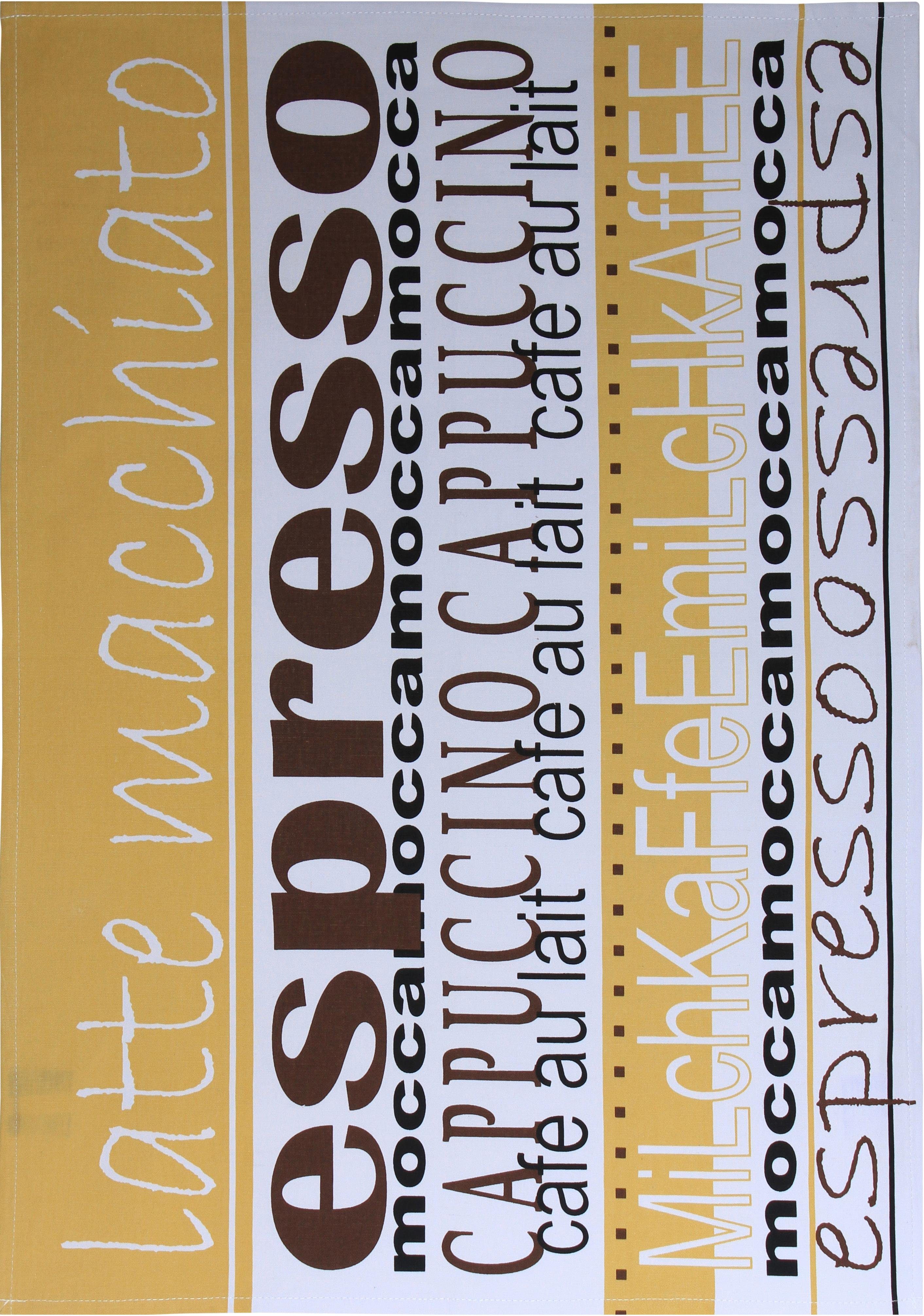 stuco Geschirrtuch Mokka, (Set, 3-tlg) günstig online kaufen