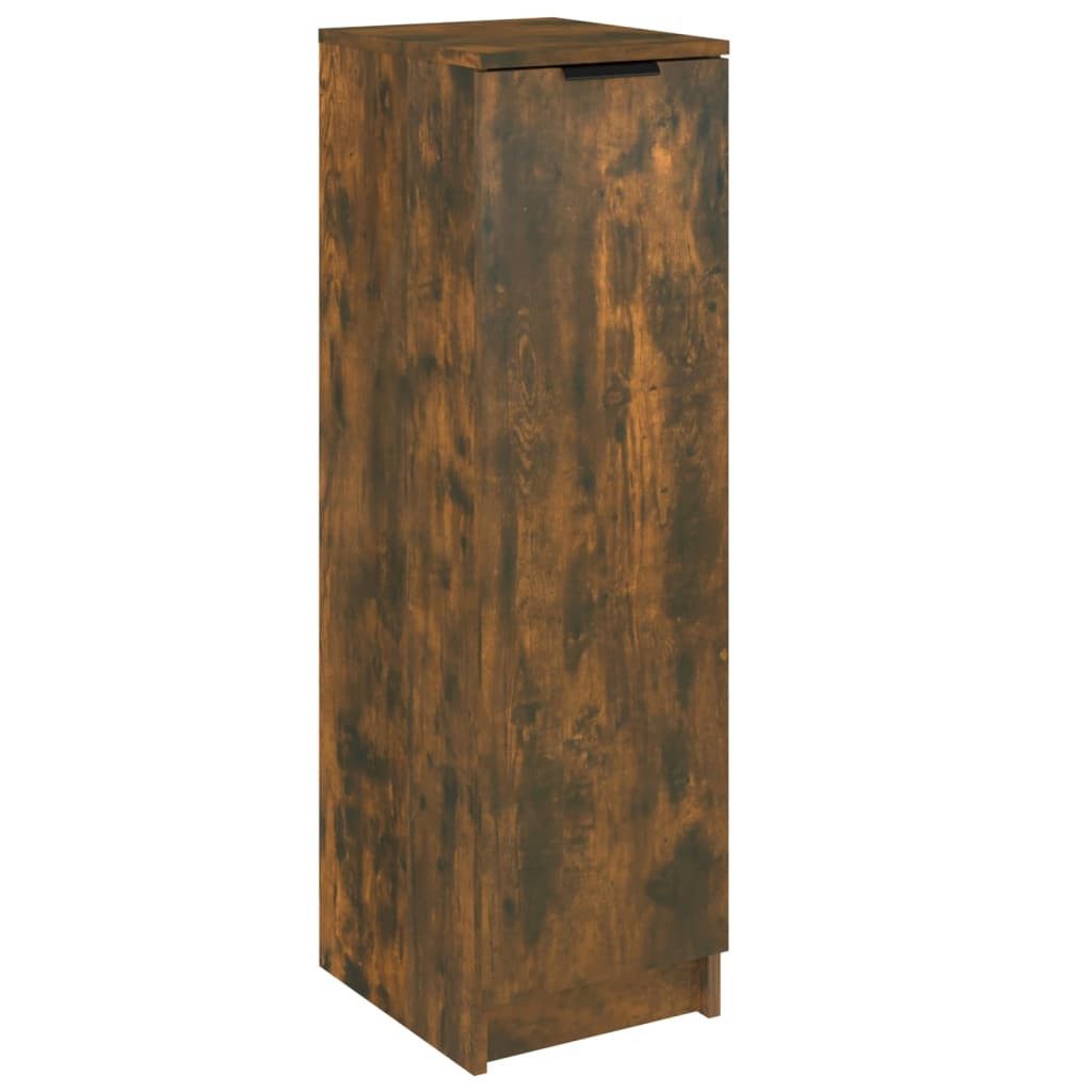 vidaXL Schuhschrank NA Schuhschrank Räuchereiche 30x35x100 cm Spanplatte