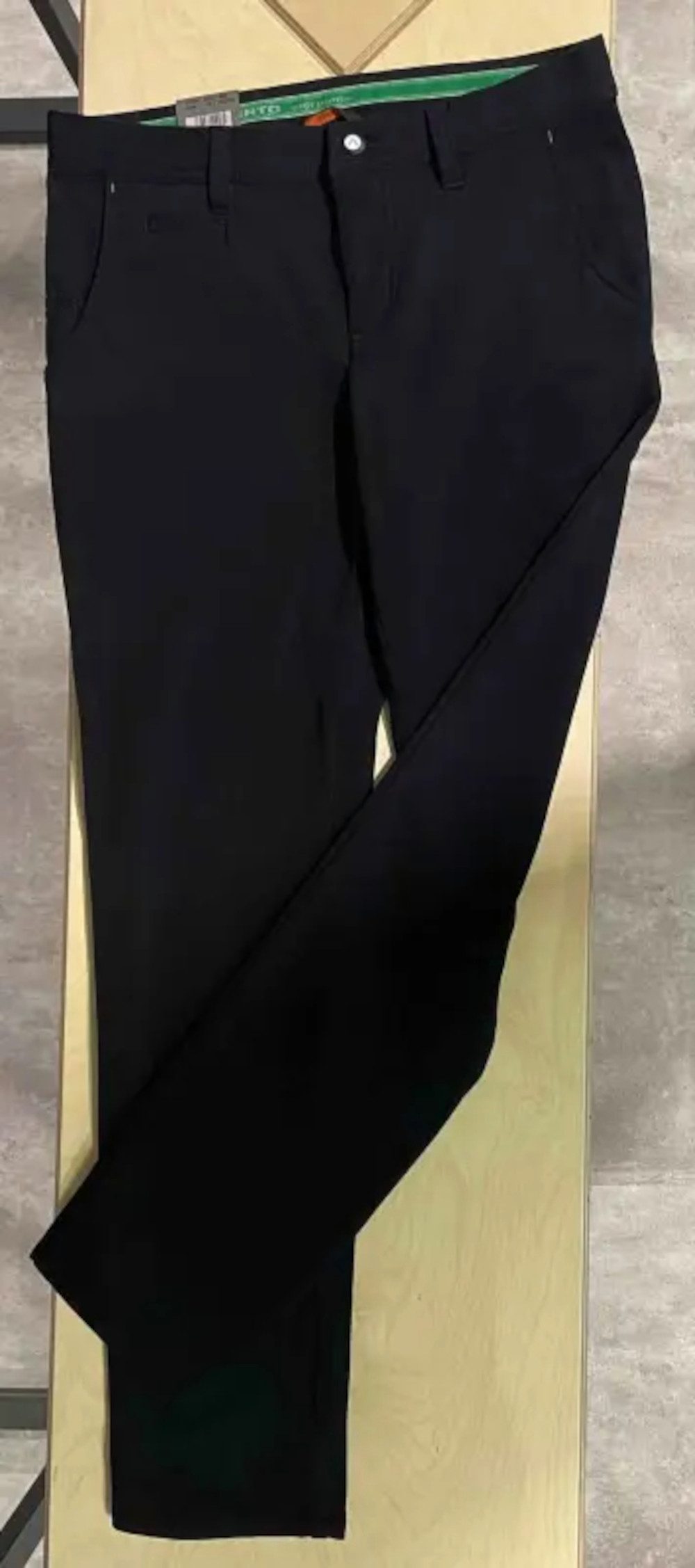 Alberto Golfhose Alberto Golf Hose Rookie Cosy Jersey Check WR Schwarz Herren