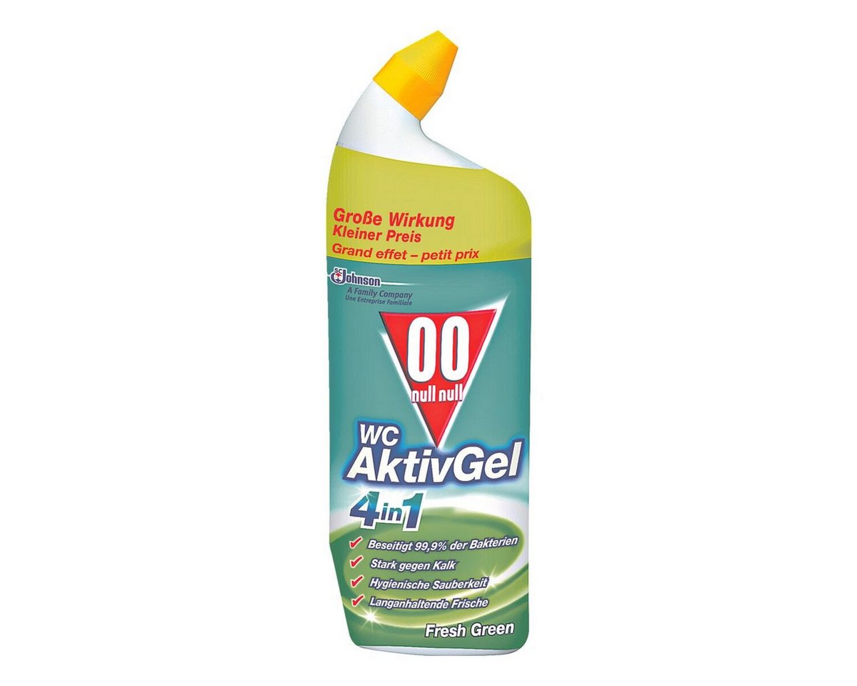 00 Null Null Aktiv Gel 4in1 Fresh Green WC-Reiniger (750 ml)