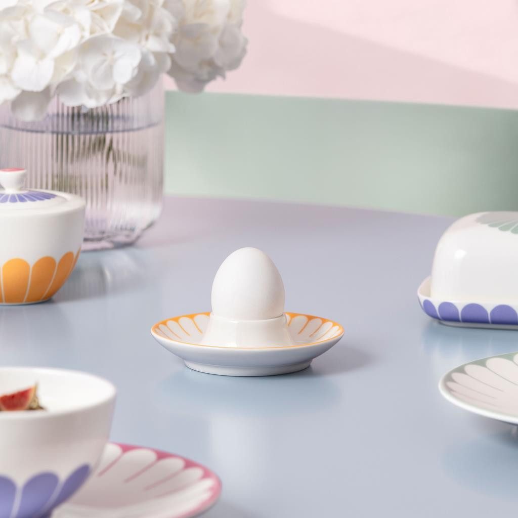 Villeroy & Boch Eierbecher Fleur Couleur Eierbecher ø 11,6 cm 4er Set, (4er Set, 4-tlg., 4x Eierbecher)
