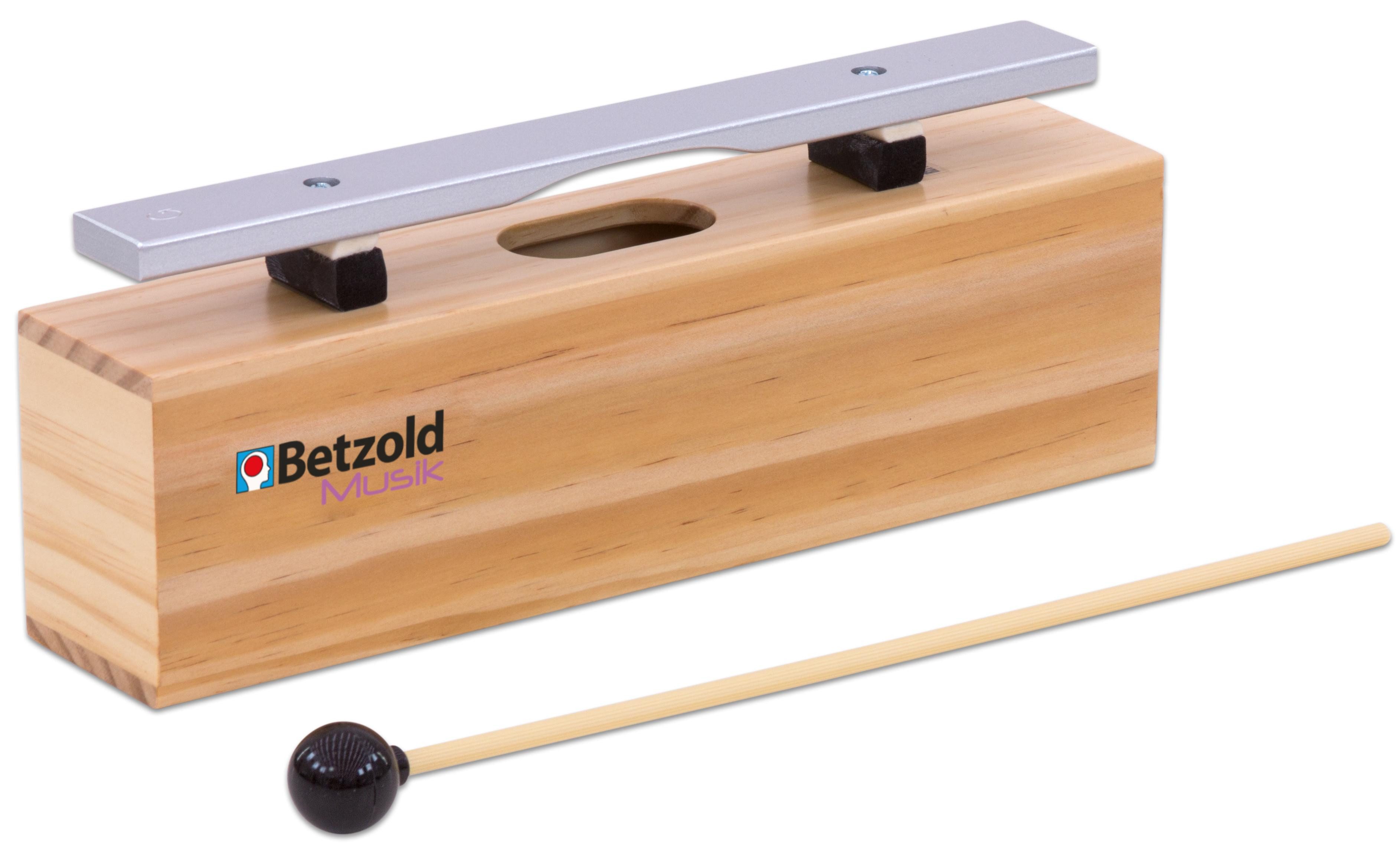 Betzold Klangröhren 10 Alt-Klangbausteine und 10 Schlägel, Leichtmetall
