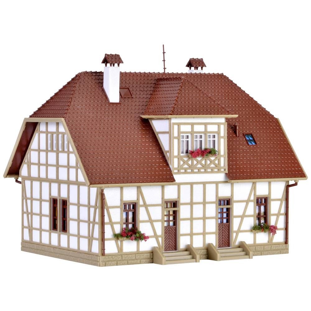Modelleisenbahn-Gebäude H0 Fachwerk-Siedlungshaus