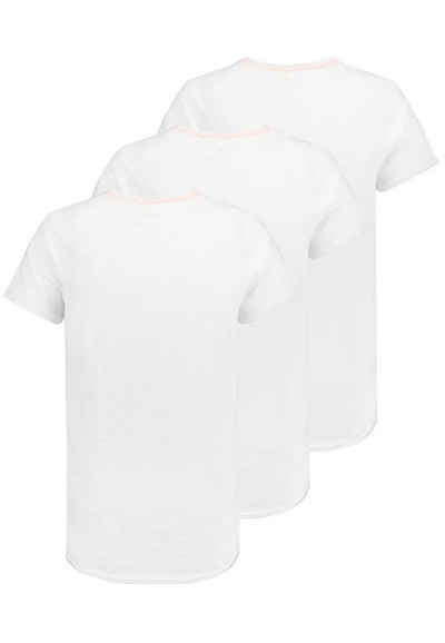SUBLEVEL Kurzarmshirt Sublevel Herren T-Shirt kurz arm Shirt 3er Pack Freizeit Basic Baumwolle Sommer